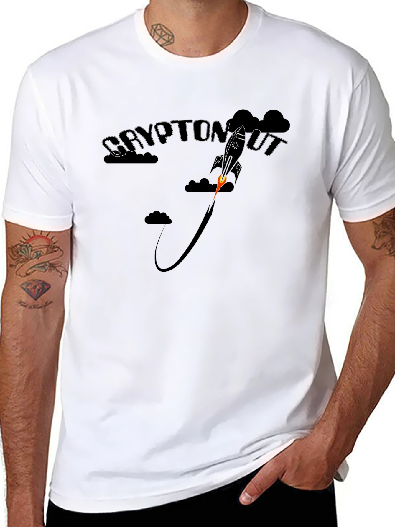 Cryptonaut Black Graphic Tee