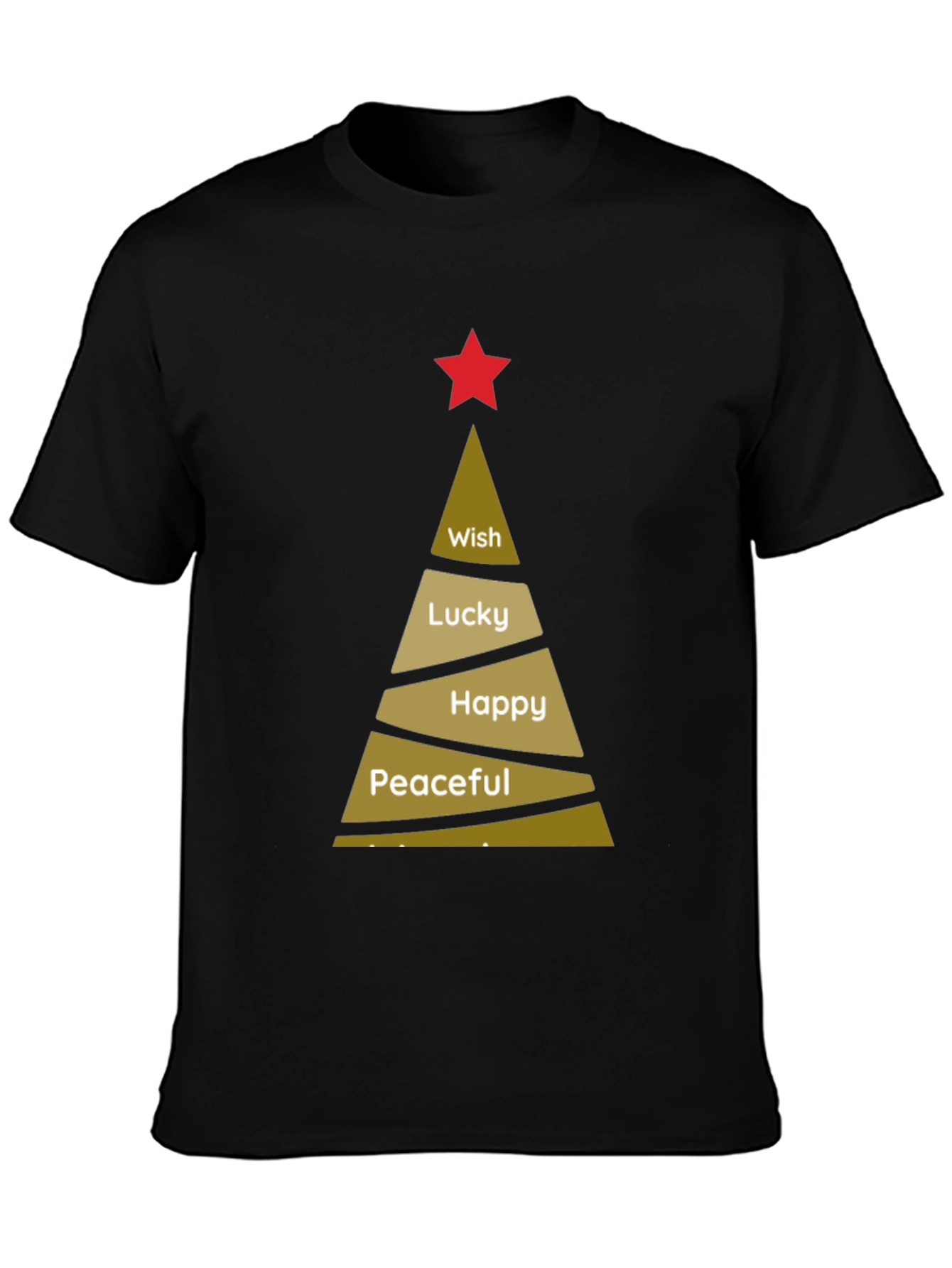 Holiday Wishes T-Shirt - Christmas Tree Design