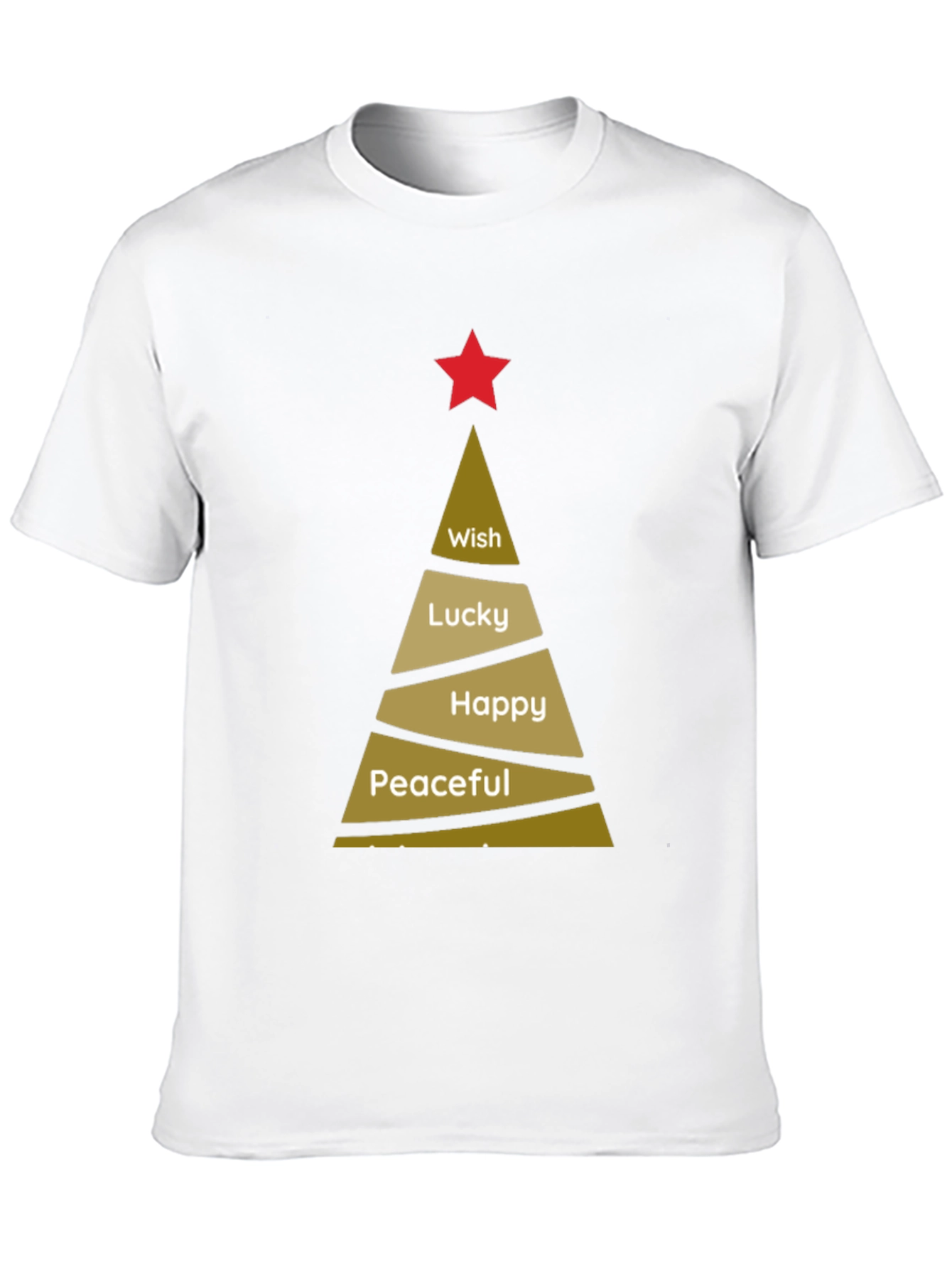 Holiday Wishes T-Shirt - Christmas Tree Design