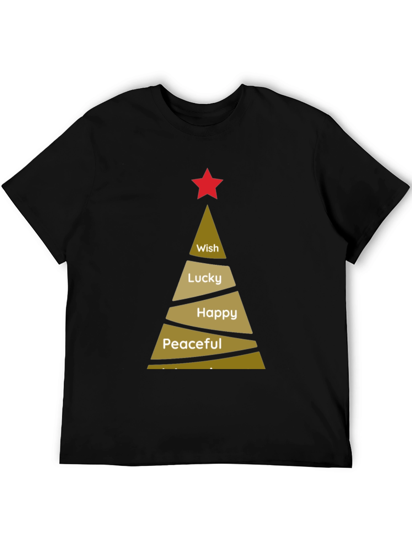 Holiday Wishes T-Shirt - Christmas Tree Design
