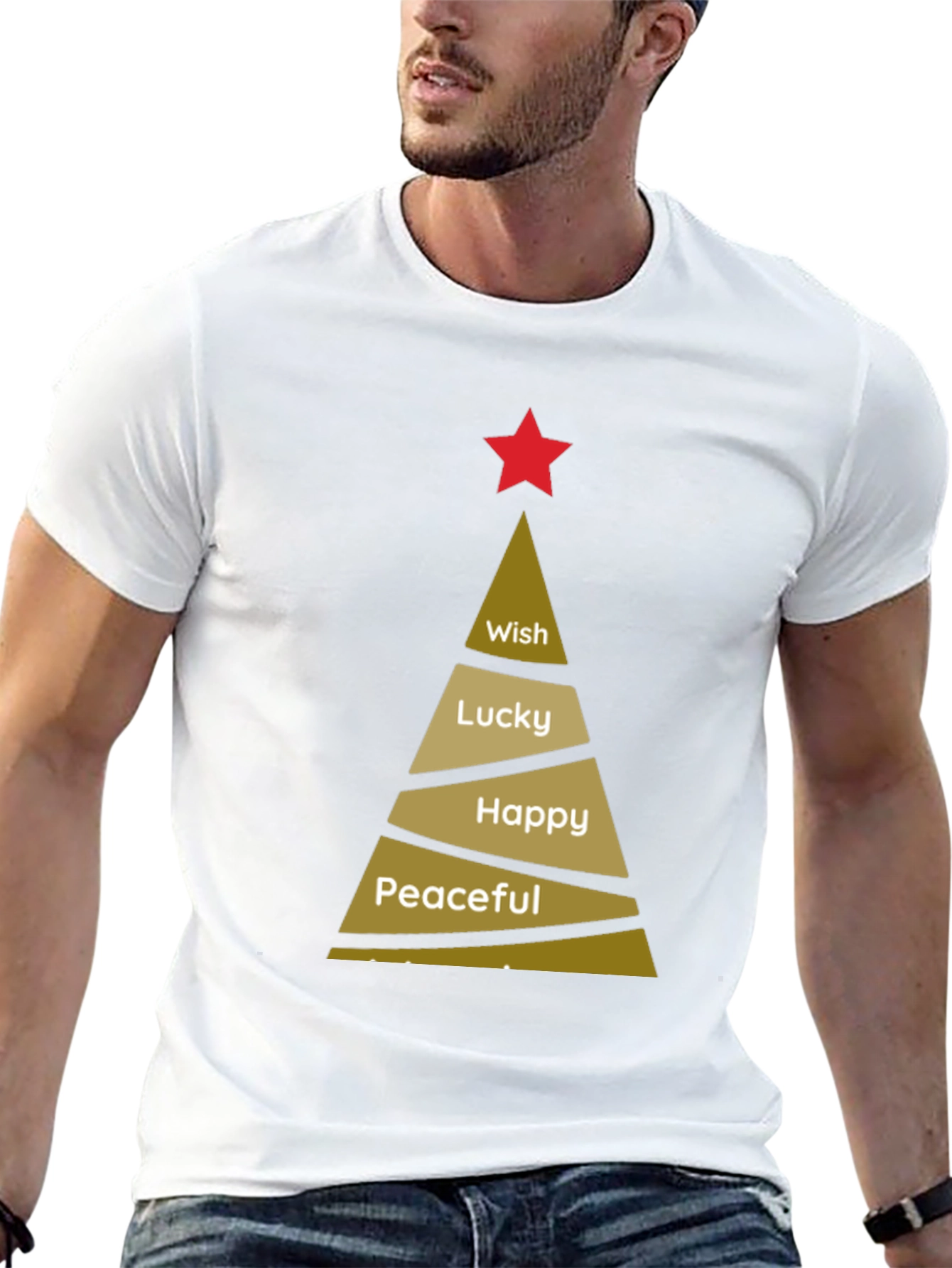 Holiday Wishes T-Shirt - Christmas Tree Design
