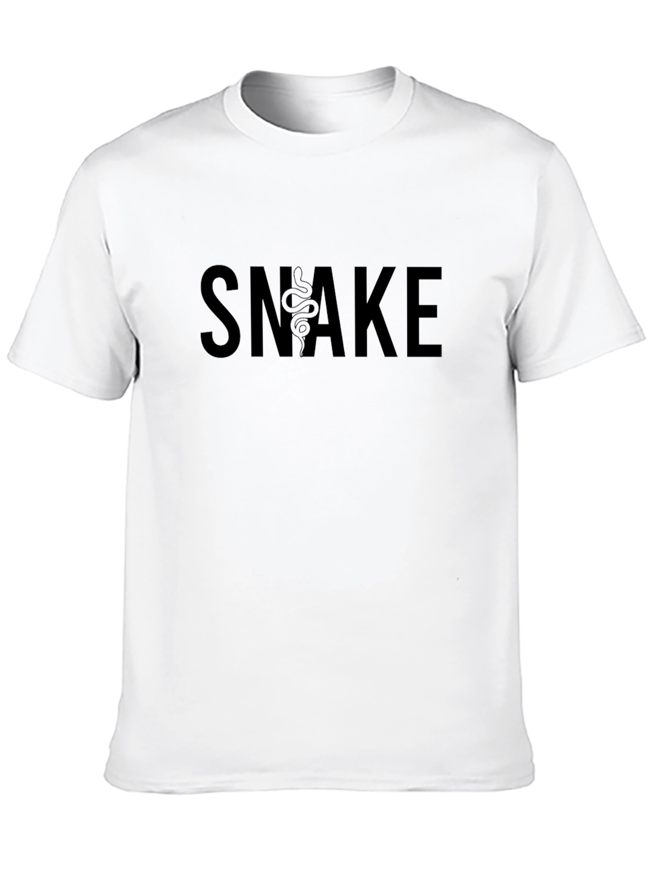 Black Snake Graphic Tee - Stylish & Edgy!