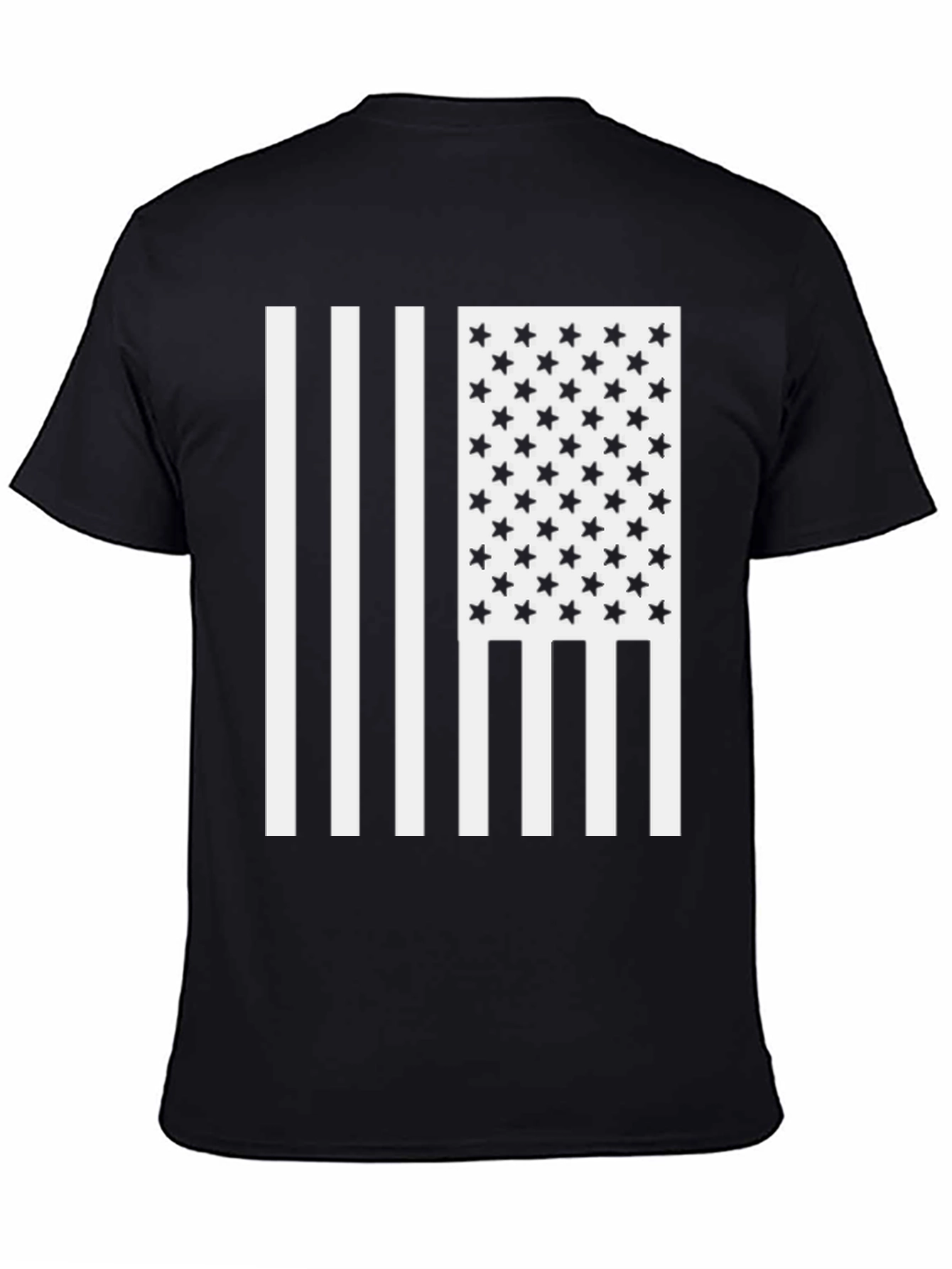 American Flag Graphic Black T-Shirt