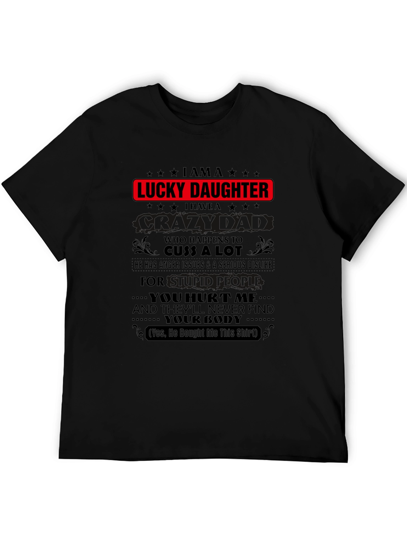 Lucky Daughter Graphic Tee - Black