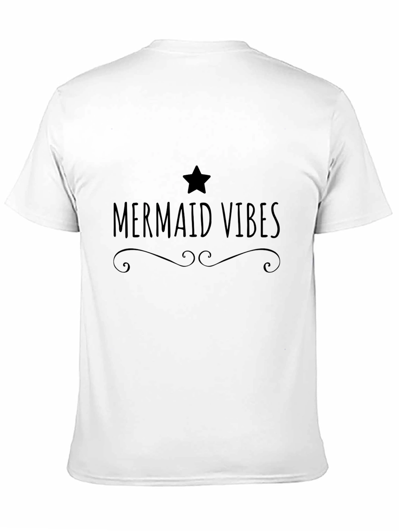 Mermaid Vibes Graphic Tee - Black T-Shirt