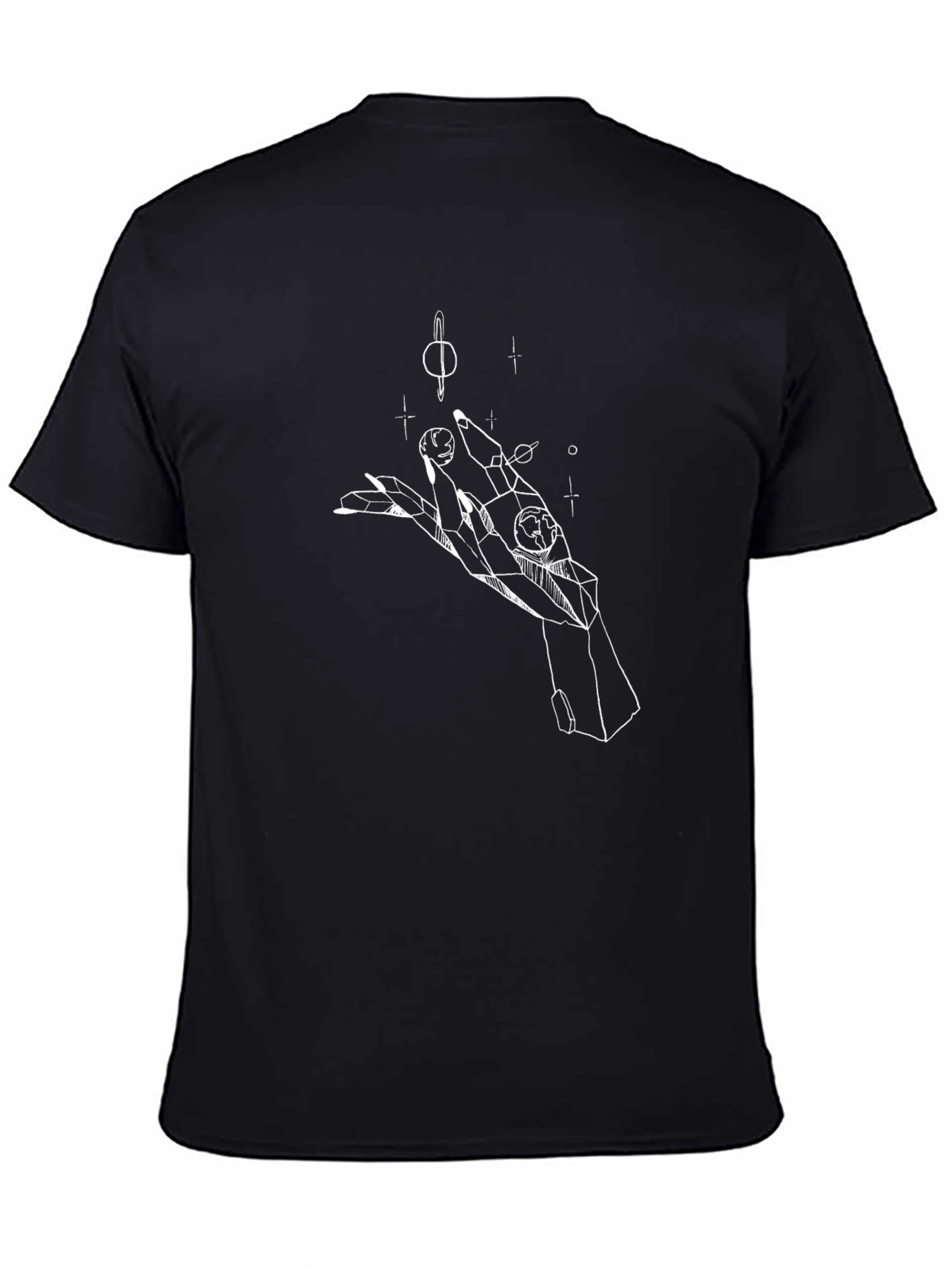 Cosmic Hand Graphic Tee - Black