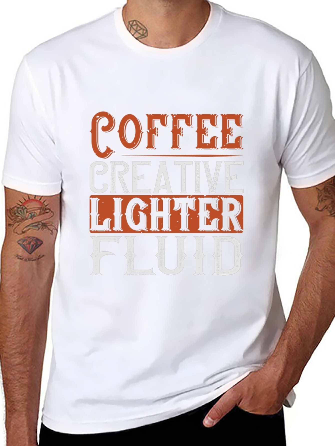 Coffee Creative Lighter Fluid Funny T-Shirt
