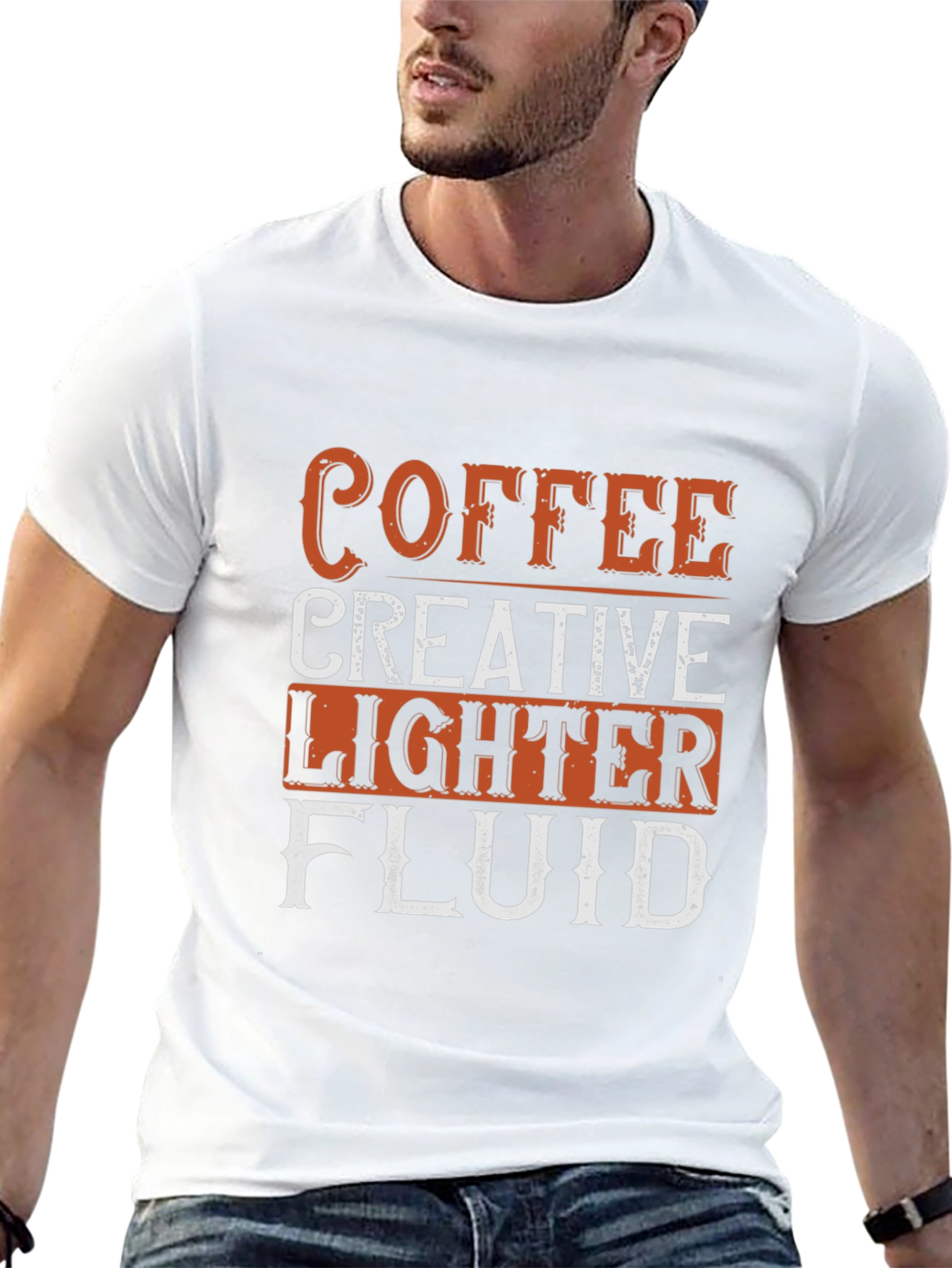 Coffee Creative Lighter Fluid Funny T-Shirt