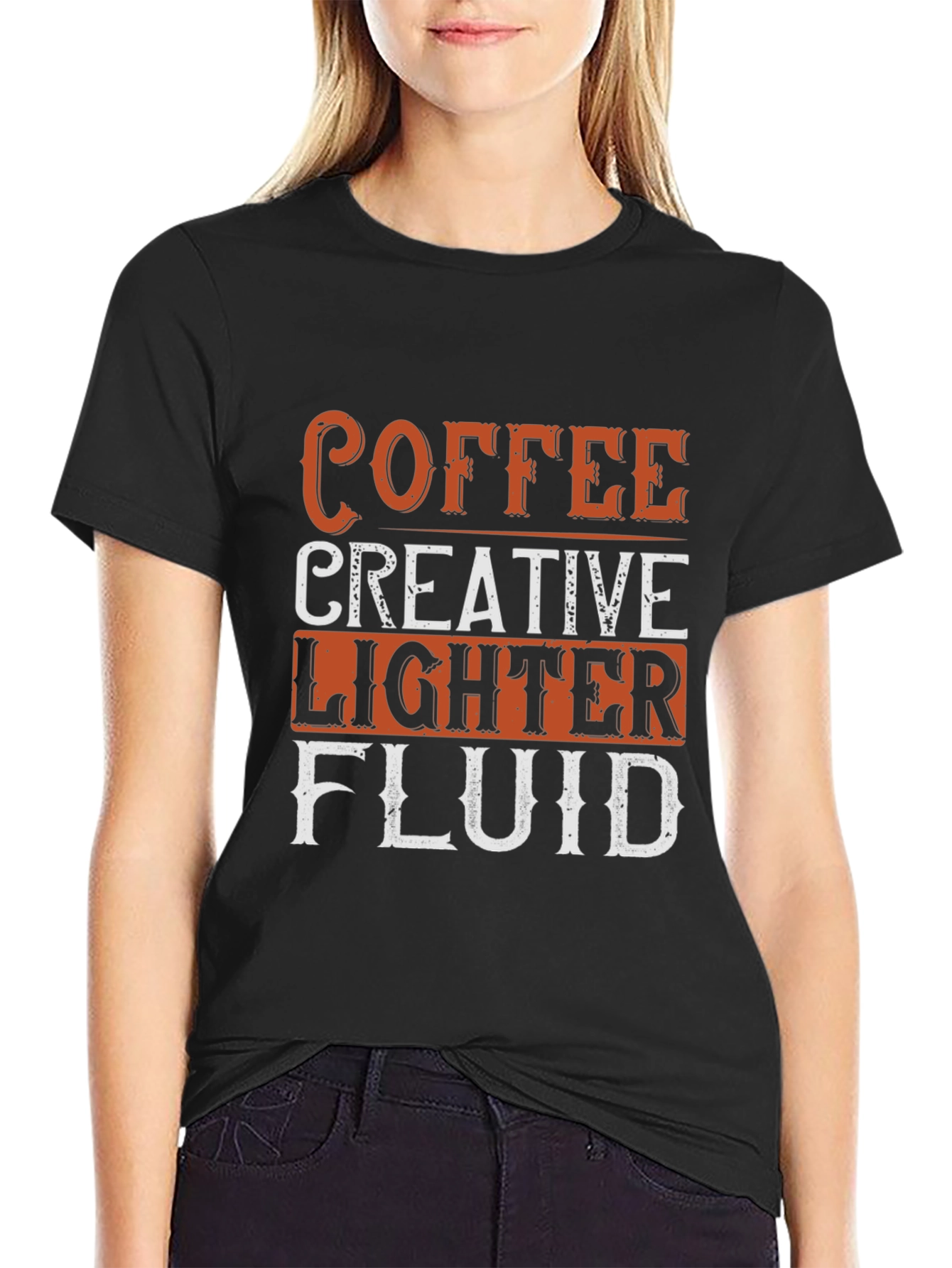 Coffee Creative Lighter Fluid Funny T-Shirt