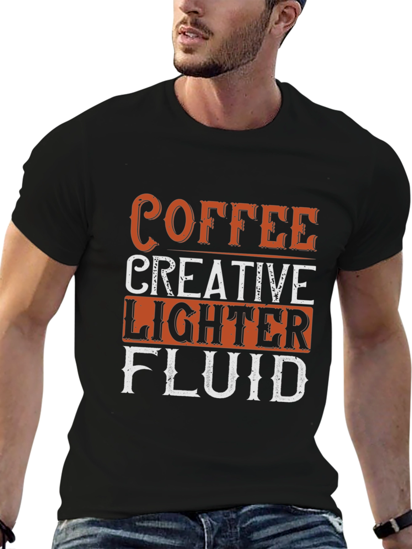 Coffee Creative Lighter Fluid Funny T-Shirt