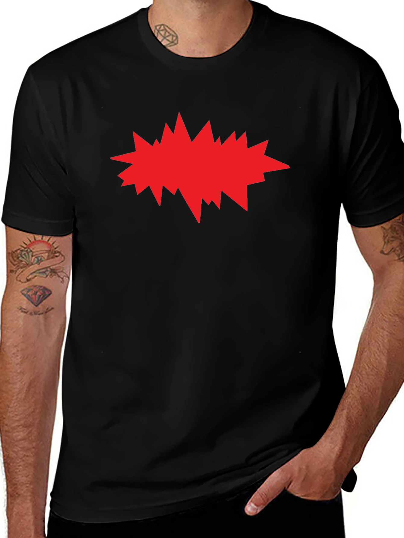 Explosion Graphic Black T-Shirt