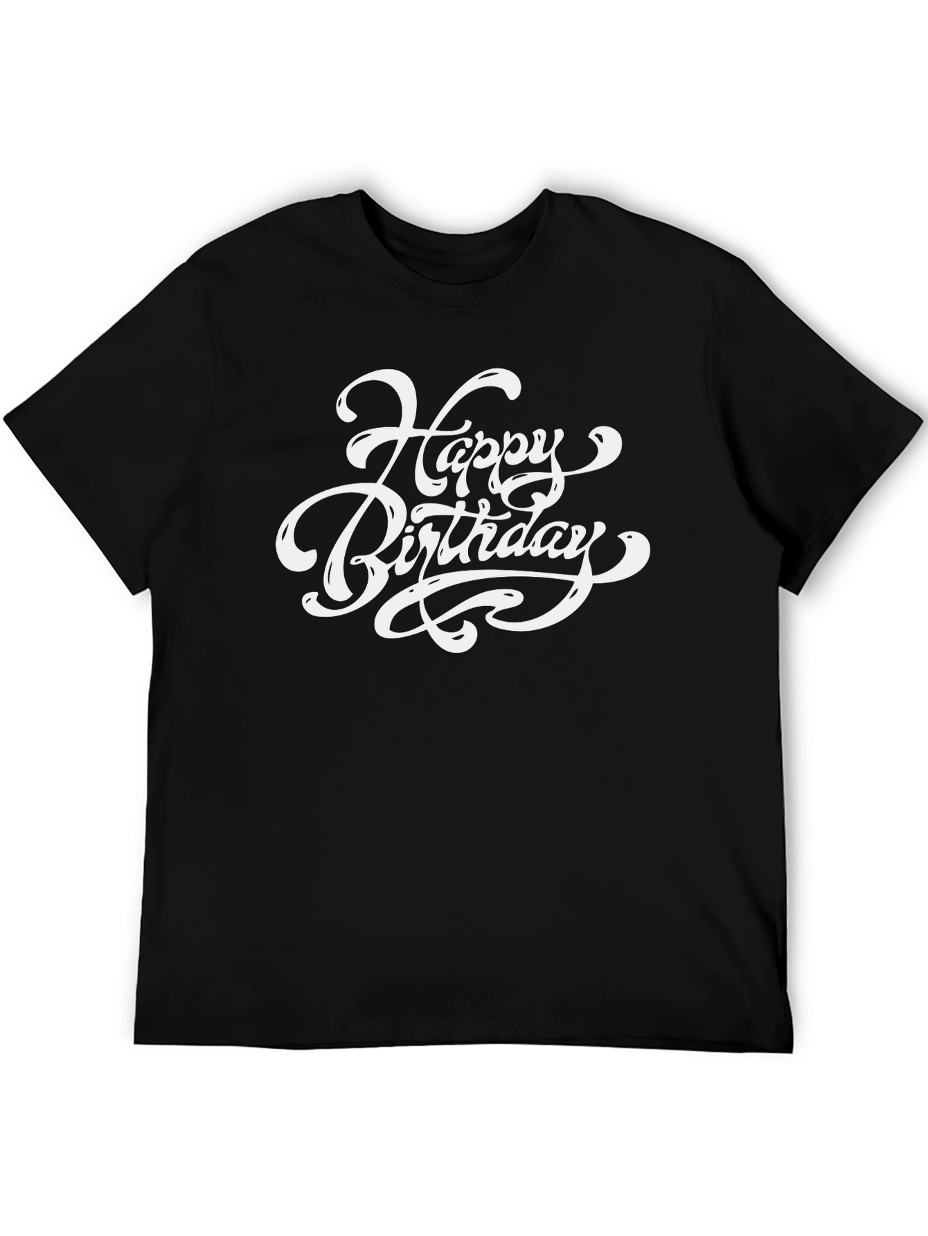 Happy Birthday Black T-Shirt