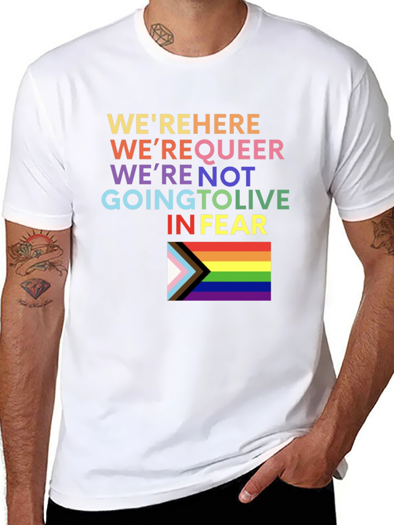 Pride LGBTQ+ T-Shirt - Were Here Were Queer!