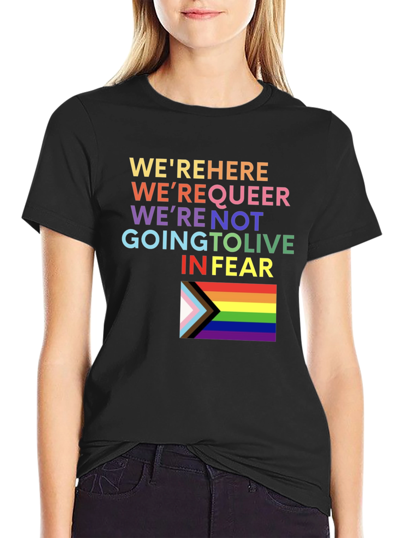 Pride LGBTQ+ T-Shirt - Were Here Were Queer!
