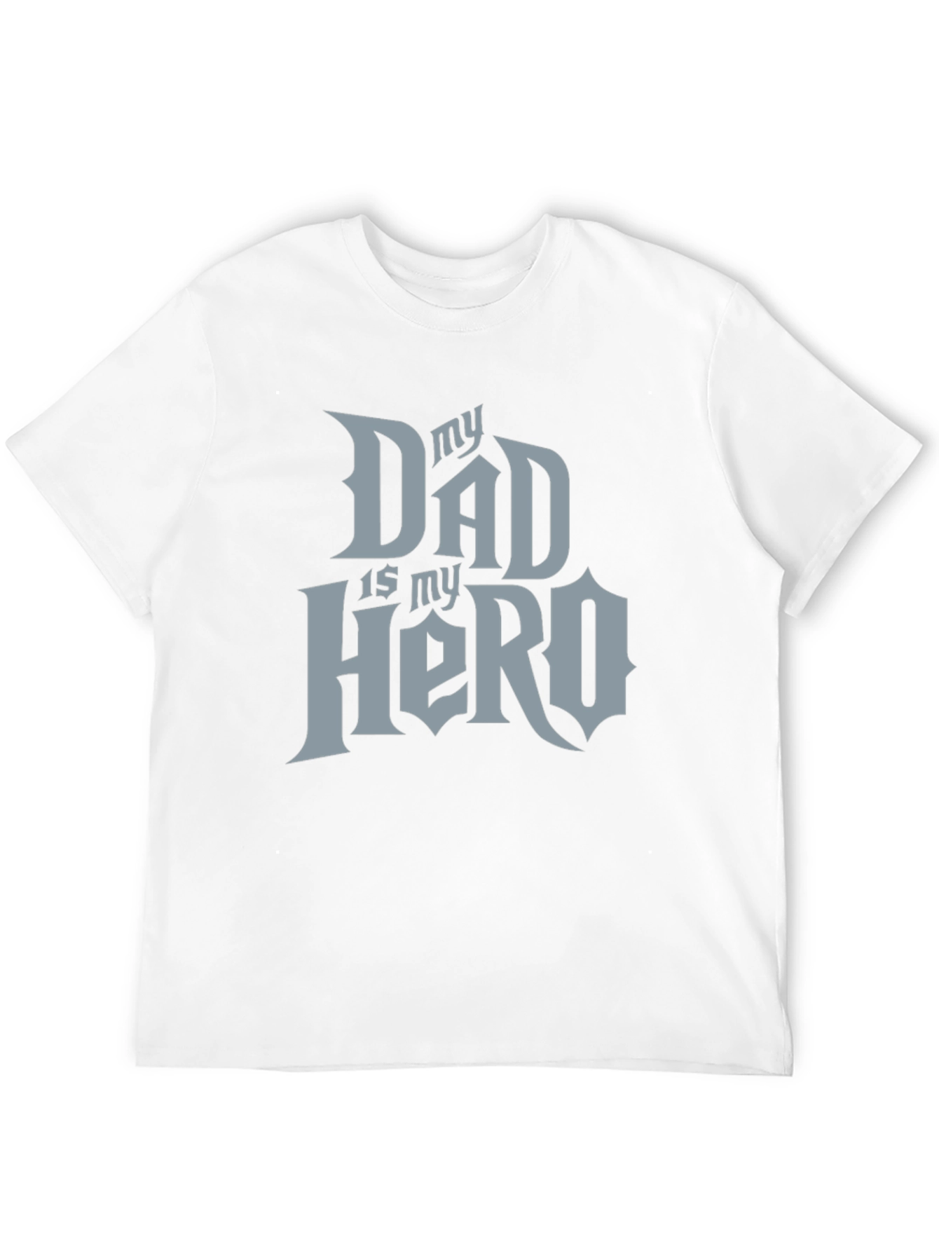 My Dad Is My Hero Black T-Shirt