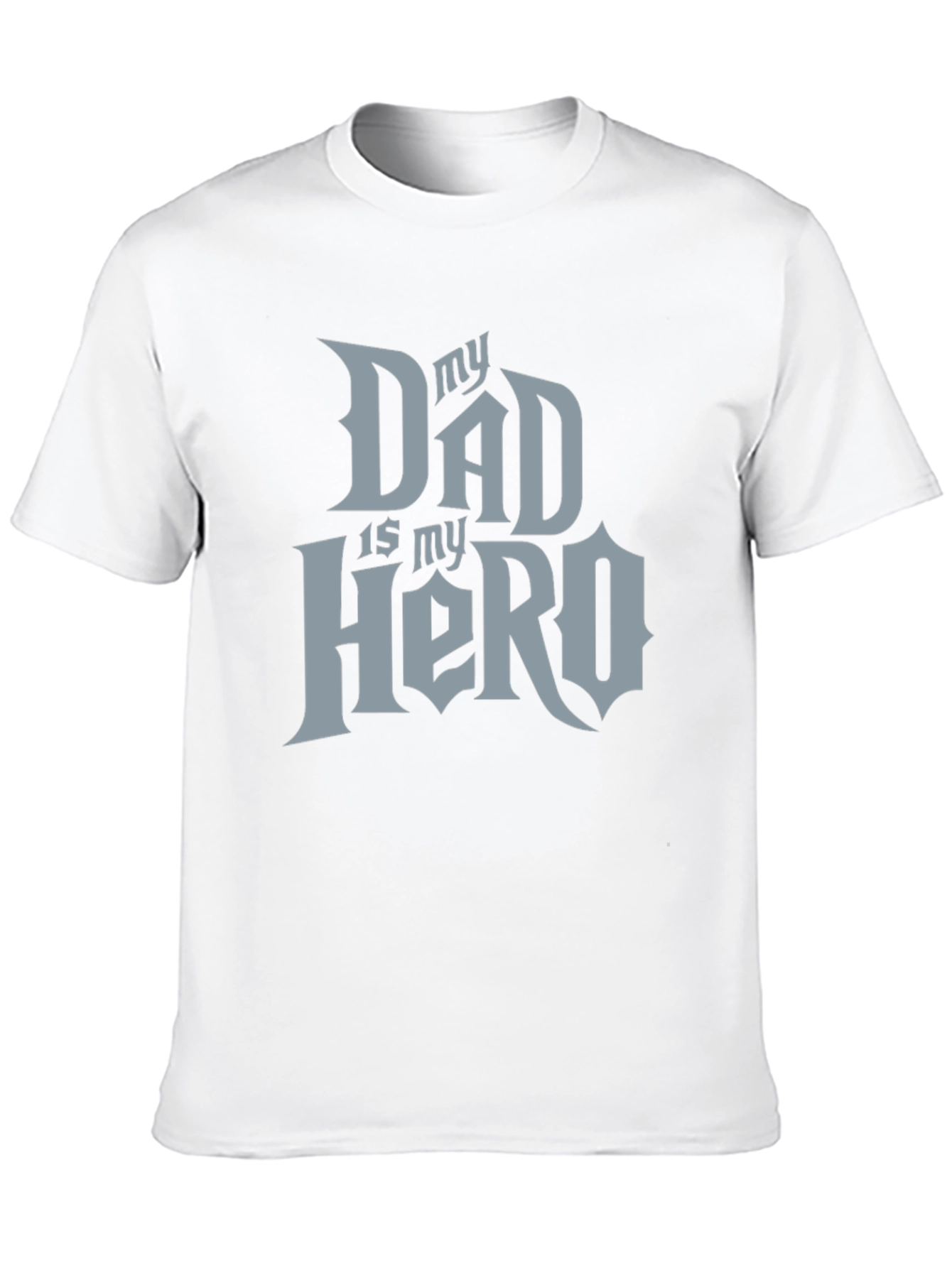 My Dad Is My Hero Black T-Shirt