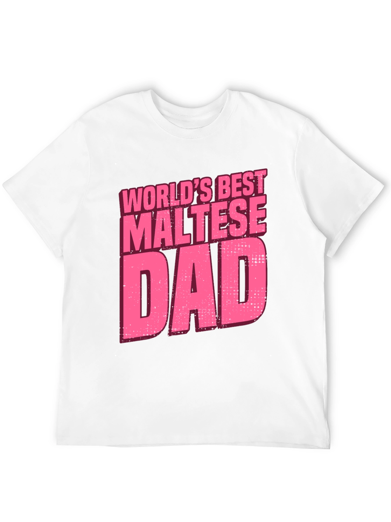 Worlds Best Maltese Dad T-Shirt - Black