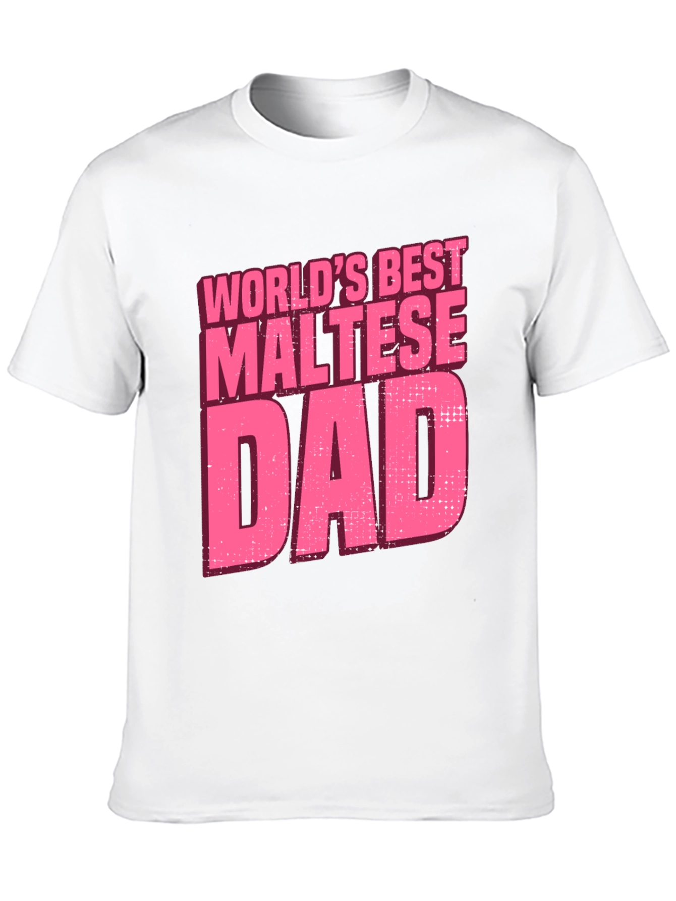 Worlds Best Maltese Dad T-Shirt - Black