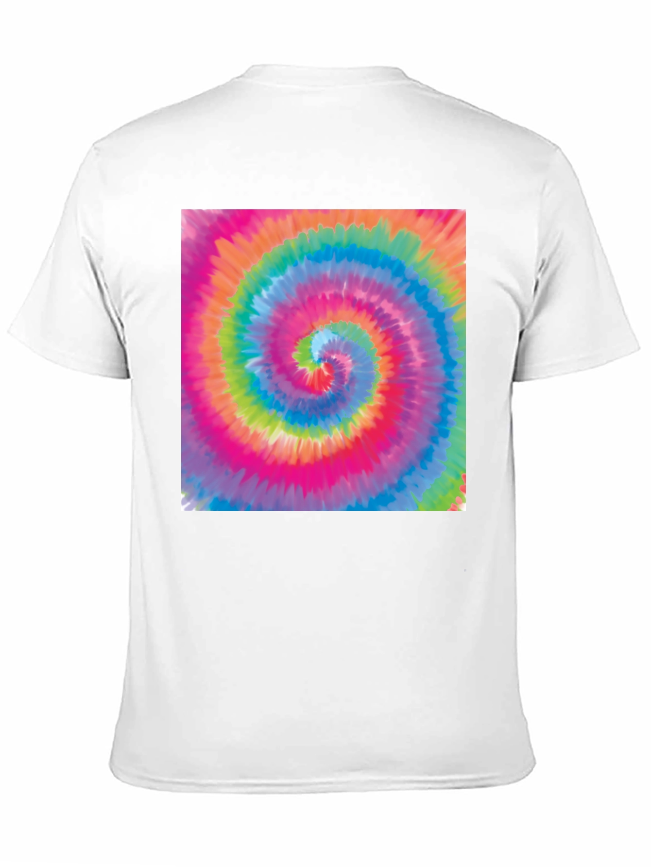 Tie-Dye Swirl Graphic Black T-Shirt