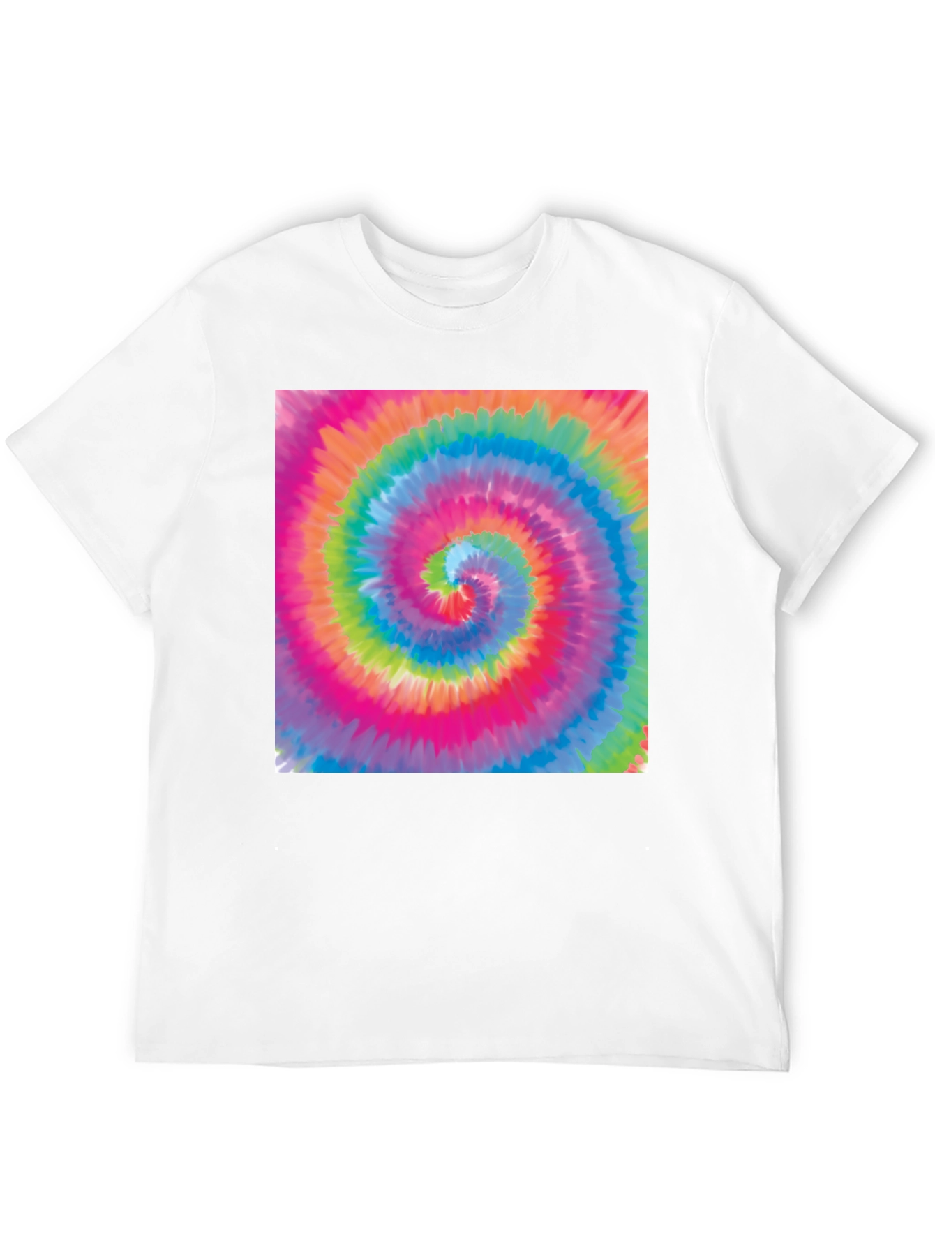 Tie-Dye Swirl Graphic Black T-Shirt