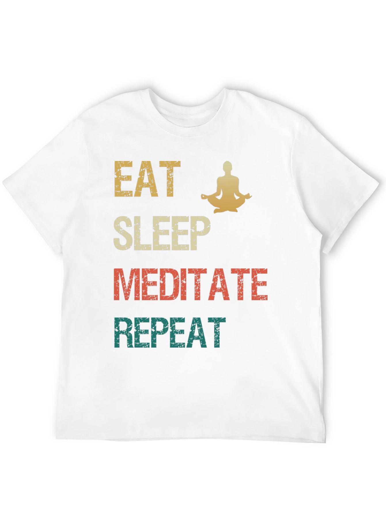 Eat Sleep Meditate Repeat Graphic Tee