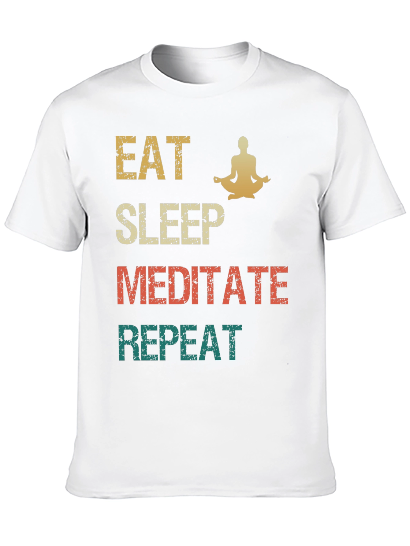Eat Sleep Meditate Repeat Graphic Tee
