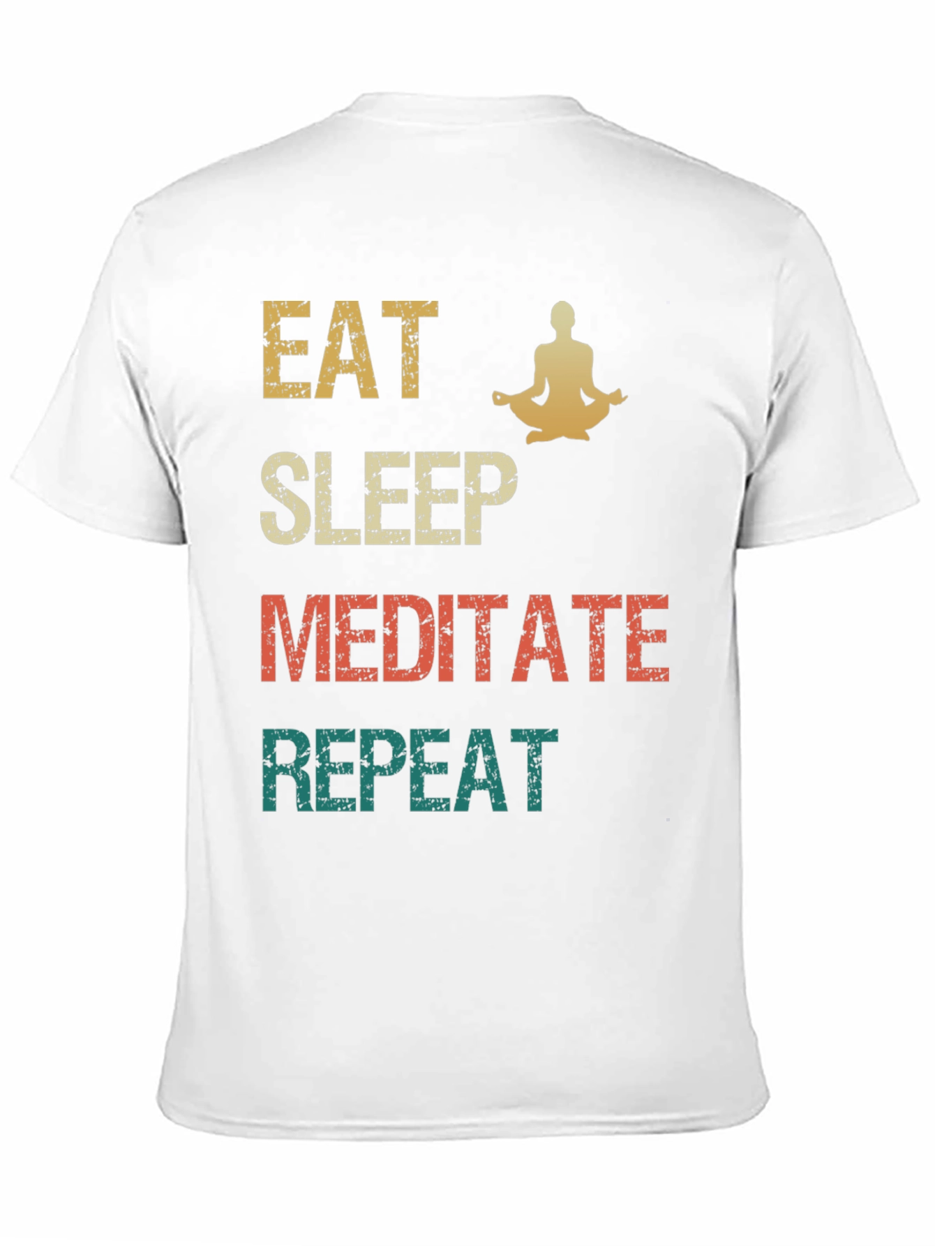 Eat Sleep Meditate Repeat Graphic Tee