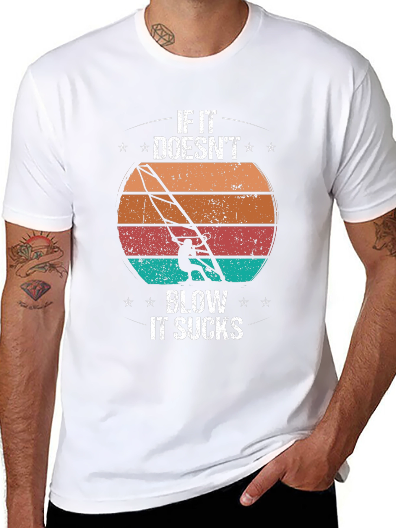 Windsurfing T-Shirt - If it Doesnt Blow it Sucks