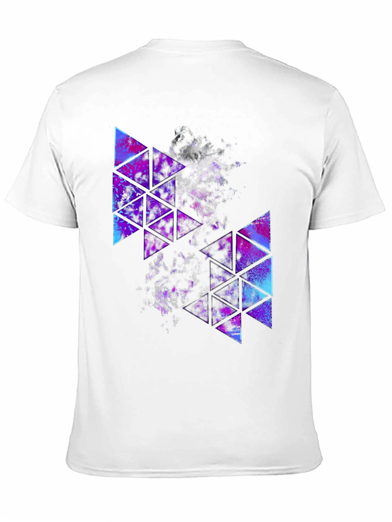Geometric Galaxy T-Shirt - Stylish Triangle Design