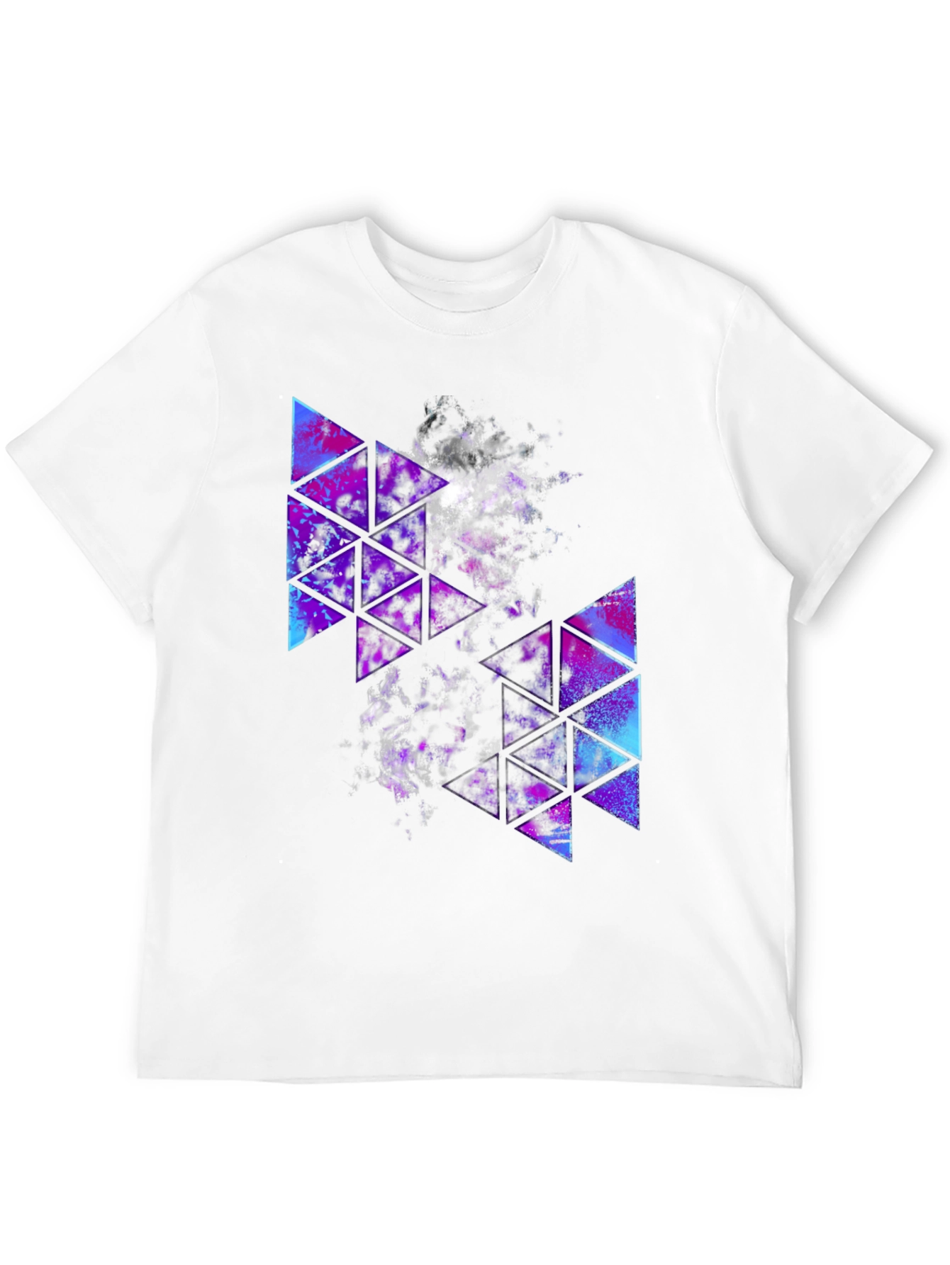 Geometric Galaxy T-Shirt - Stylish Triangle Design