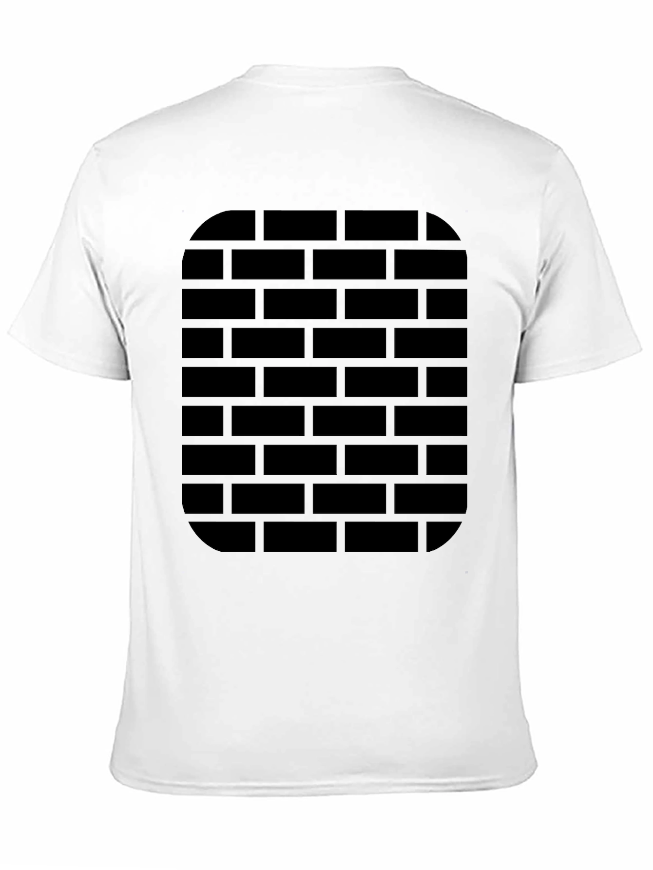Black Brick Wall Graphic Tee - Urban Style
