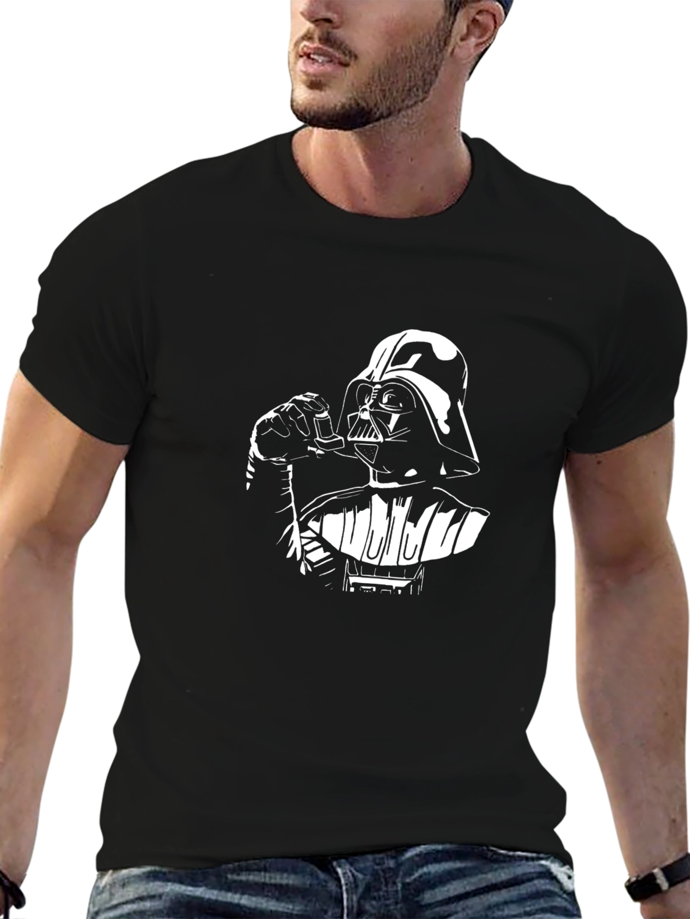 Darth Vader Smoking Pipe Graphic Tee