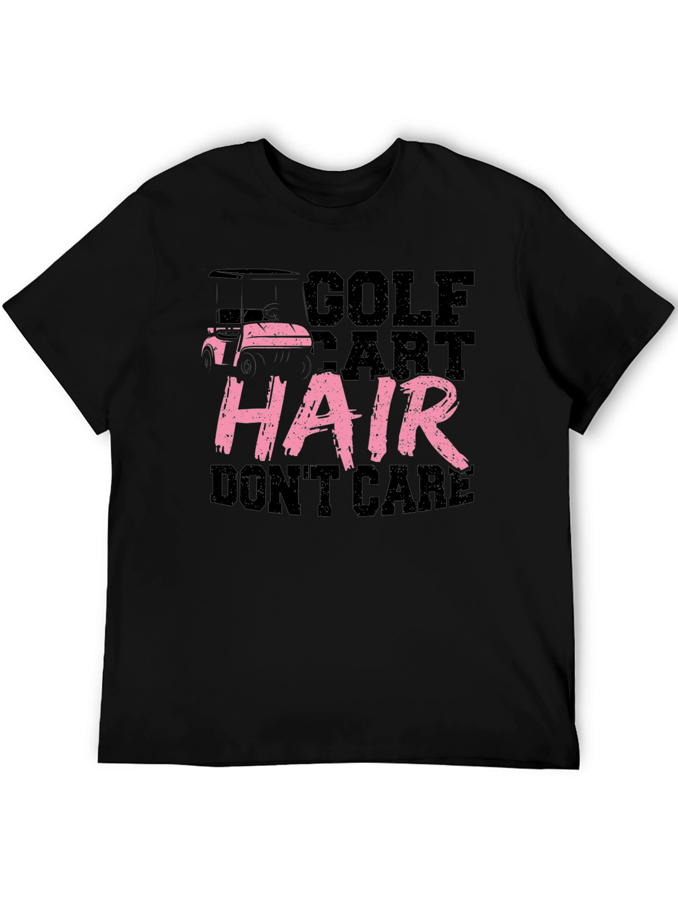 Golf Cart Hair Dont Care Tee