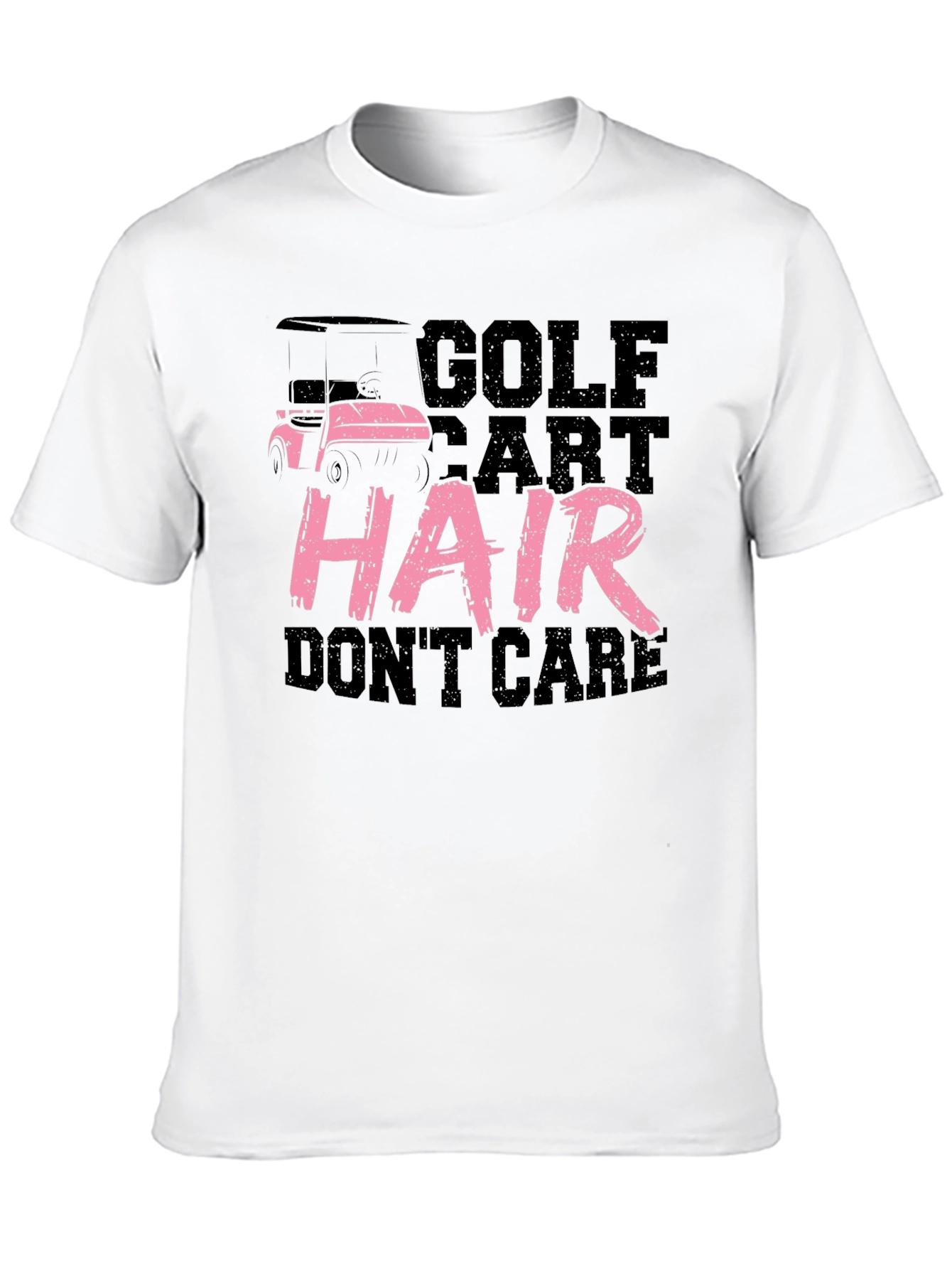Golf Cart Hair Dont Care Tee