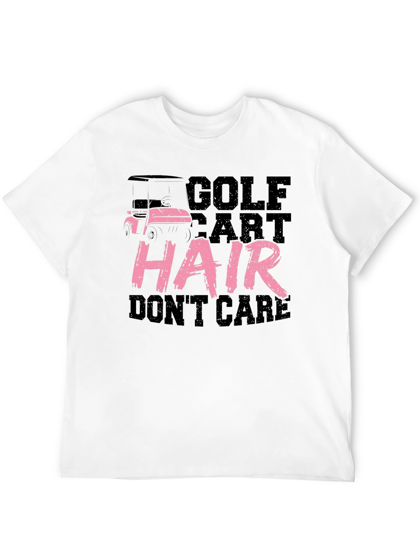 Golf Cart Hair Dont Care Tee