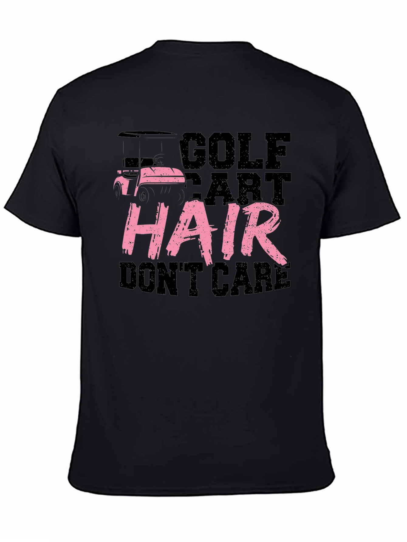 Golf Cart Hair Dont Care Tee