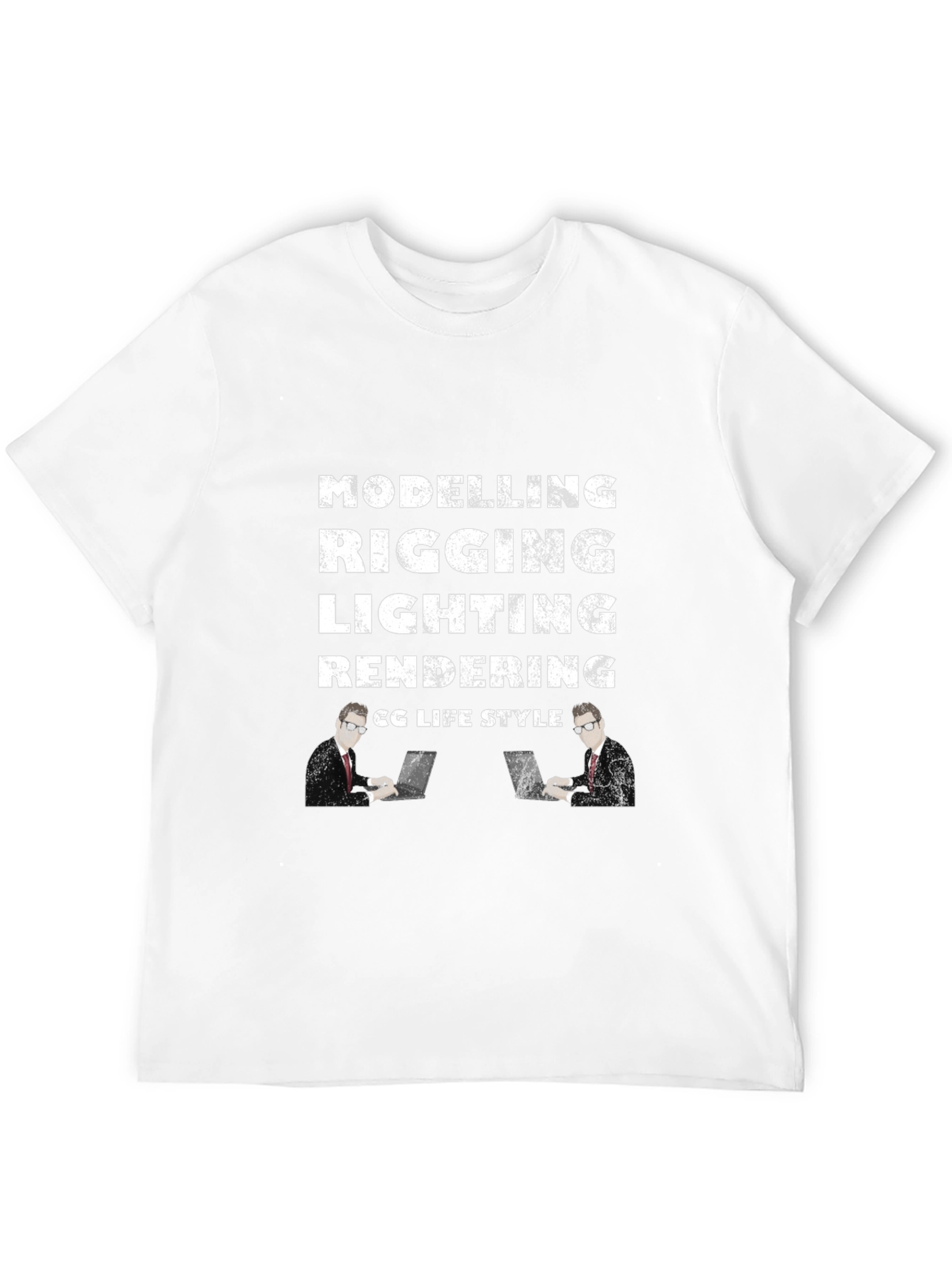 CG Life Style Modeling Rigging Lighting Rendering Black T-Shirt