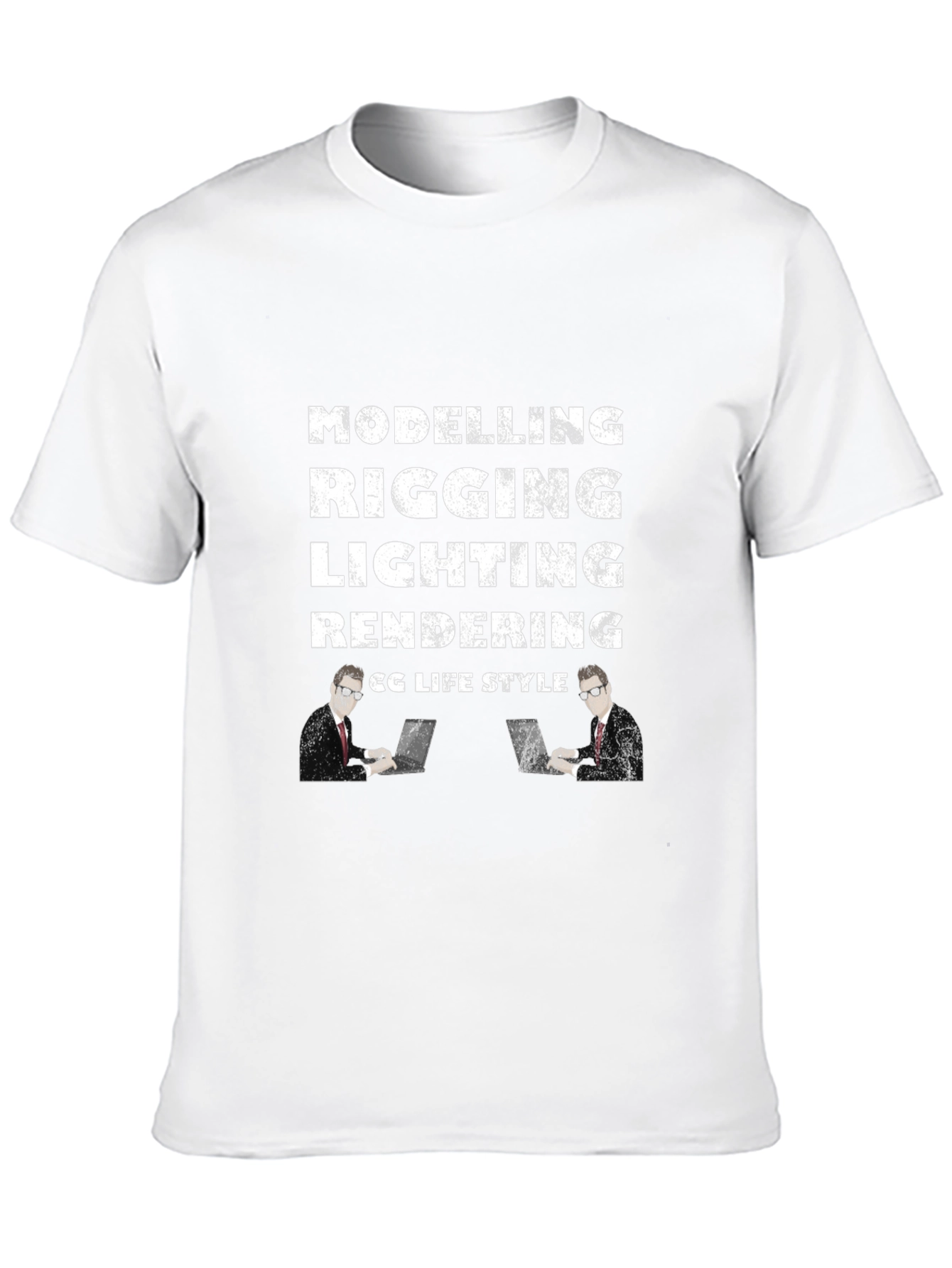 CG Life Style Modeling Rigging Lighting Rendering Black T-Shirt