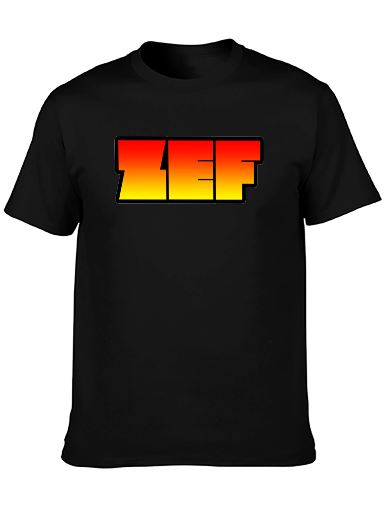 ZEF Graphic Tee - Bold Gradient Design