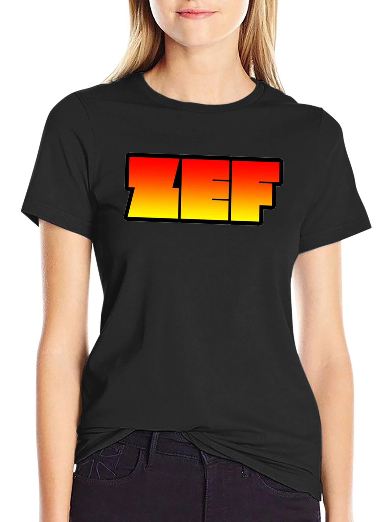 ZEF Graphic Tee - Bold Gradient Design