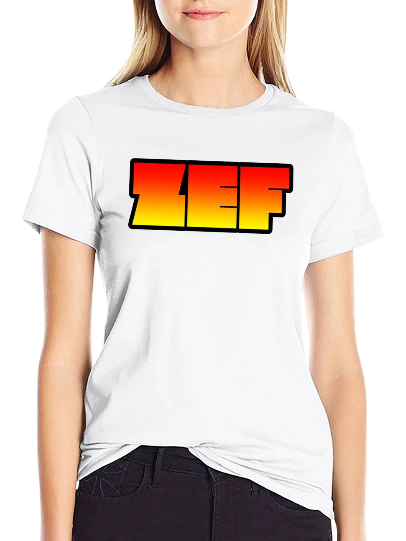 ZEF Graphic Tee - Bold Gradient Design