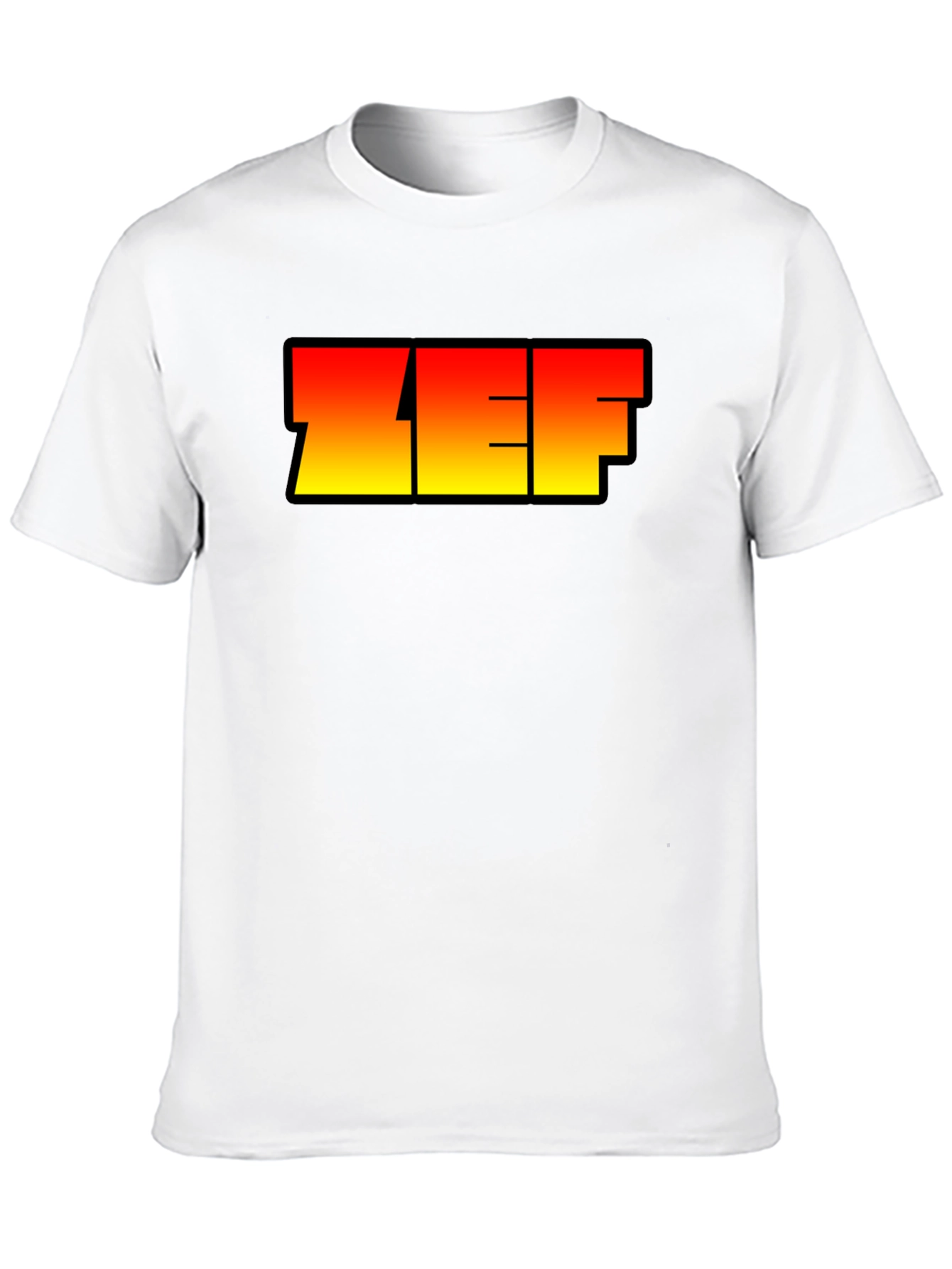 ZEF Graphic Tee - Bold Gradient Design
