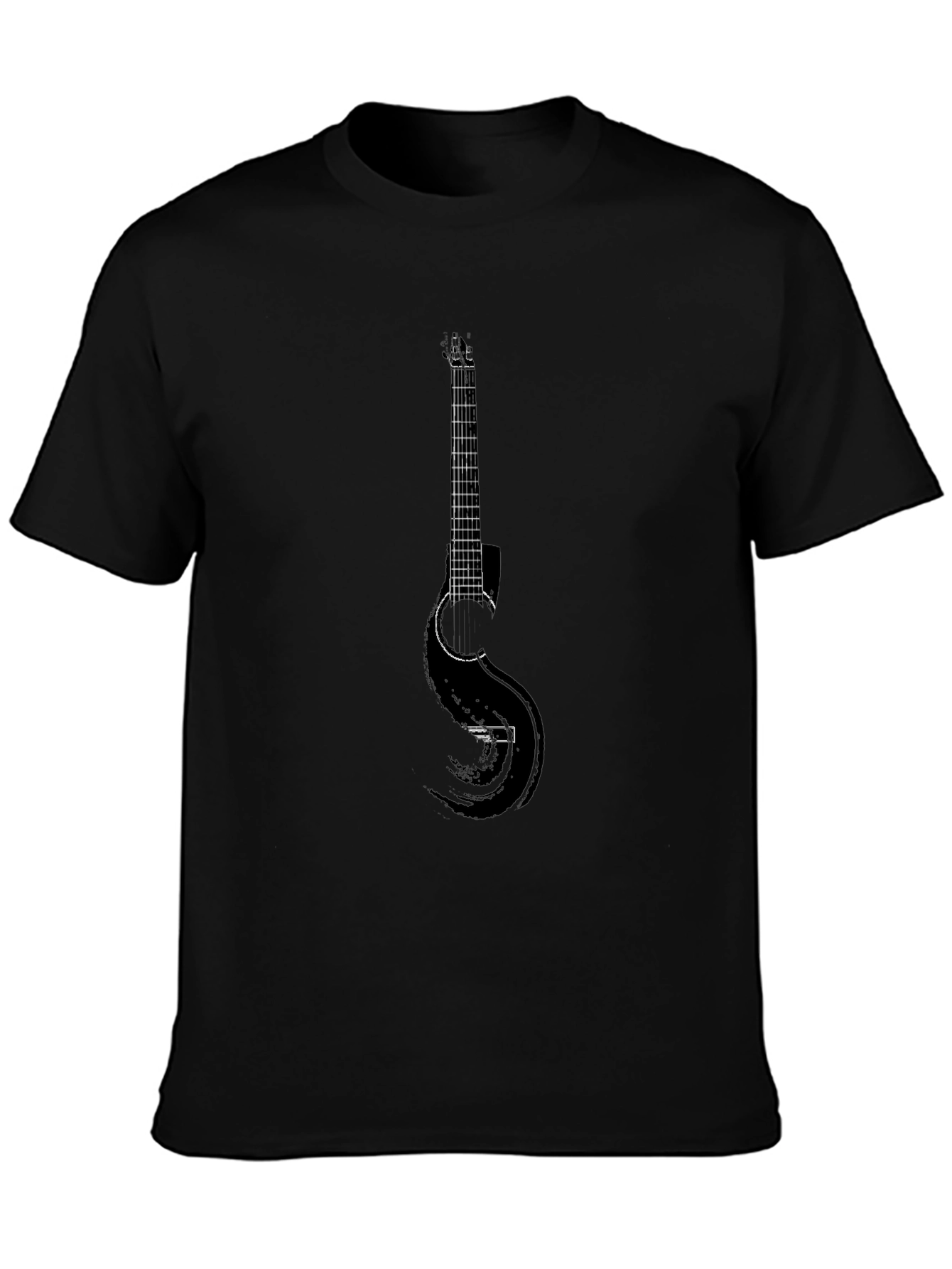Guitar Graphic T-Shirt - Classic Rock Style