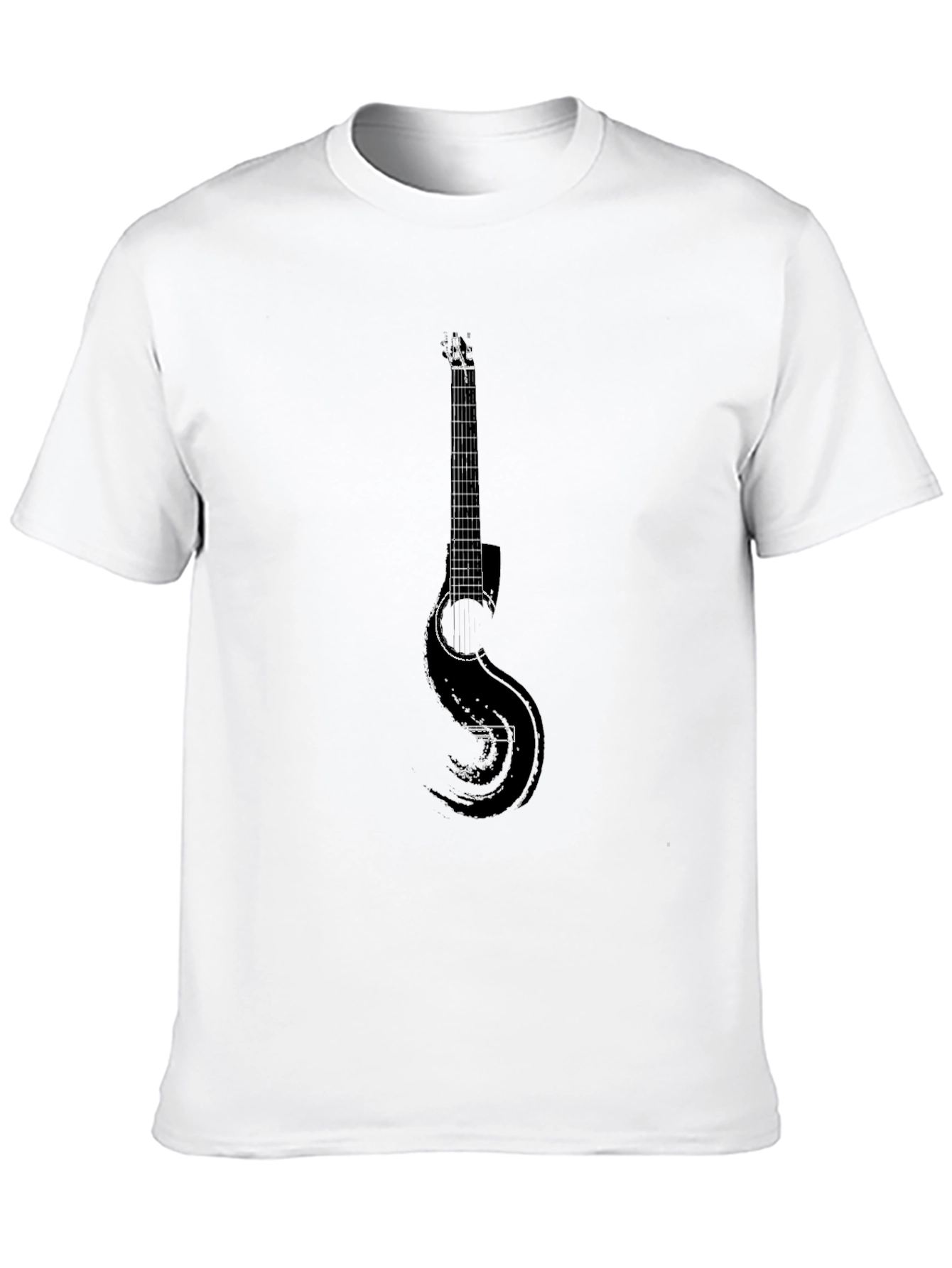 Guitar Graphic T-Shirt - Classic Rock Style