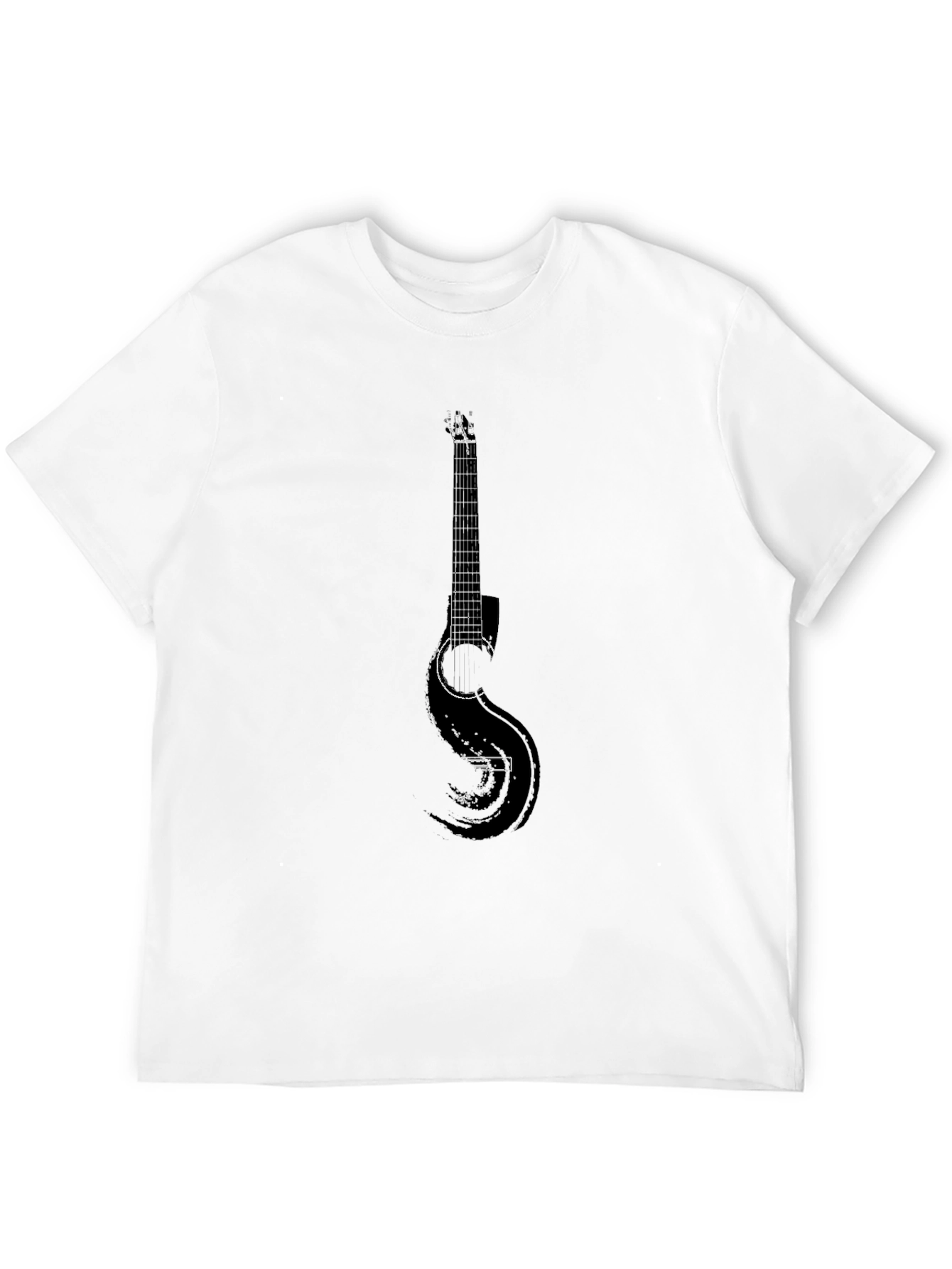 Guitar Graphic T-Shirt - Classic Rock Style