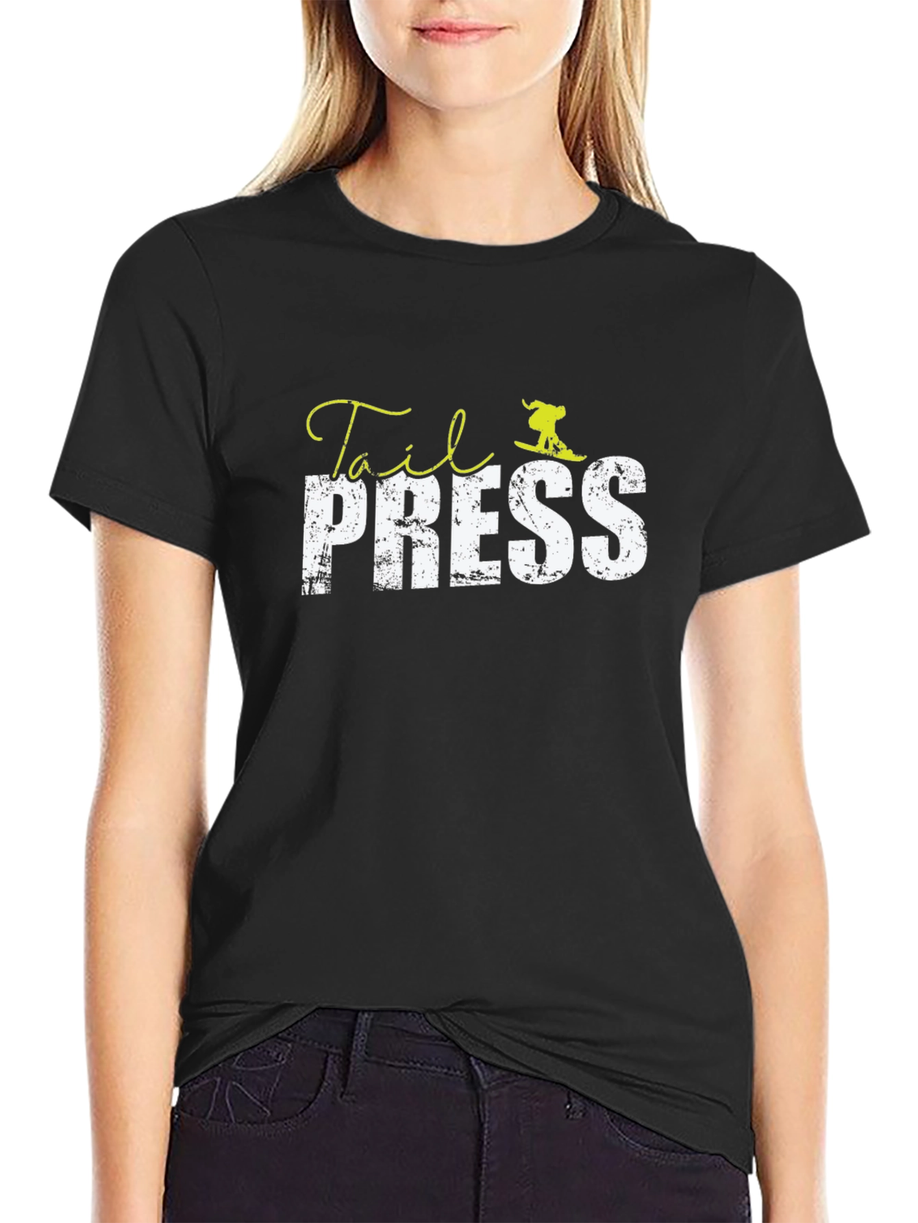 Tail Press Black Graphic T-Shirt - Snowboard Apparel