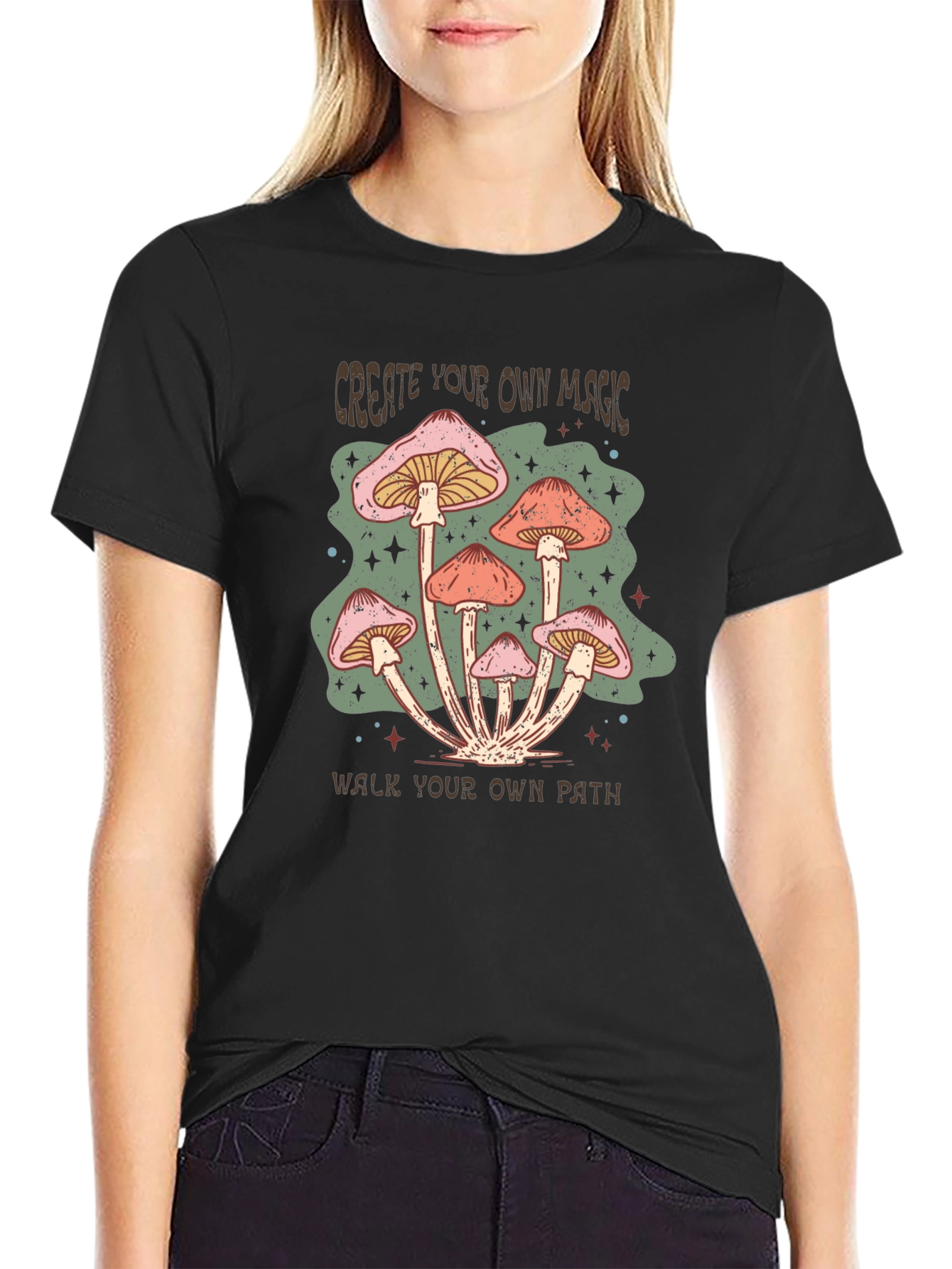 Mushroom Magic Graphic Tee -  Create Your Own Path