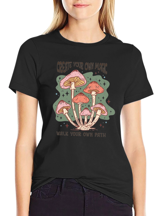 Mushroom Magic Graphic Tee -  Create Your Own Path