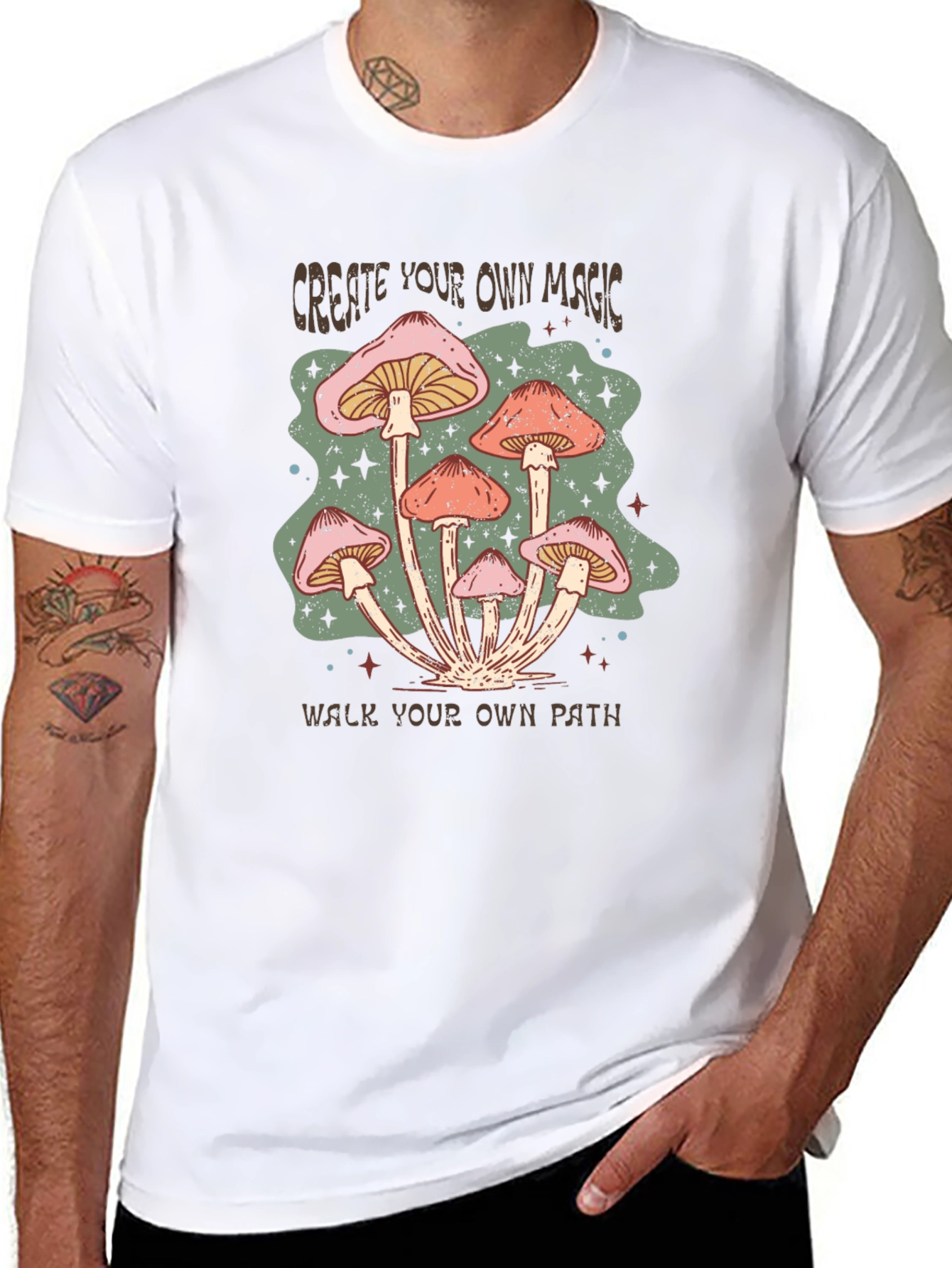 Mushroom Magic Graphic Tee -  Create Your Own Path