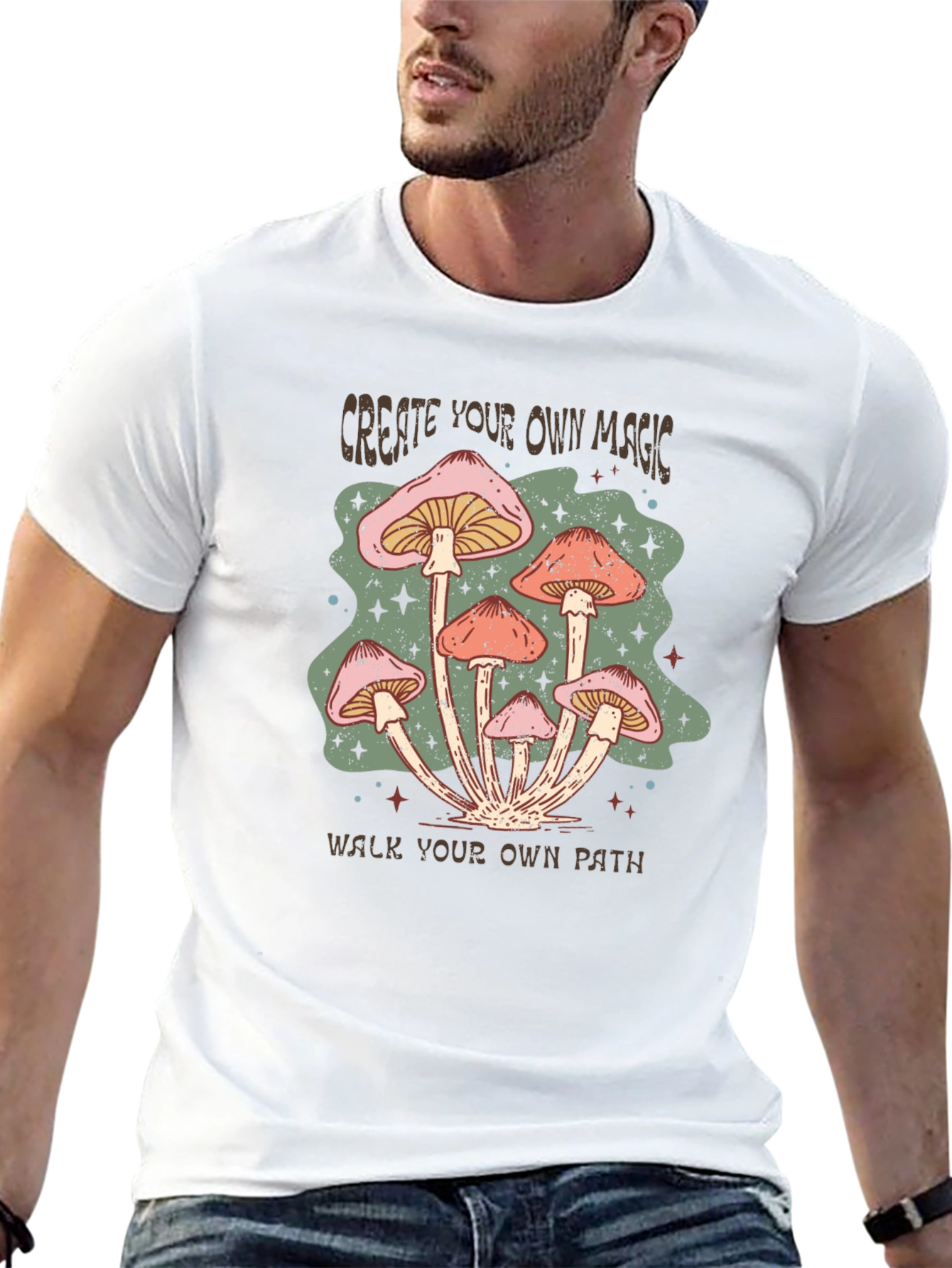 Mushroom Magic Graphic Tee -  Create Your Own Path